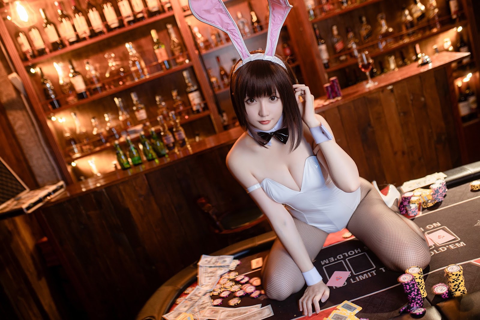 Cosplay星之迟迟Hoshilily加藤惠兔女郎免费福利