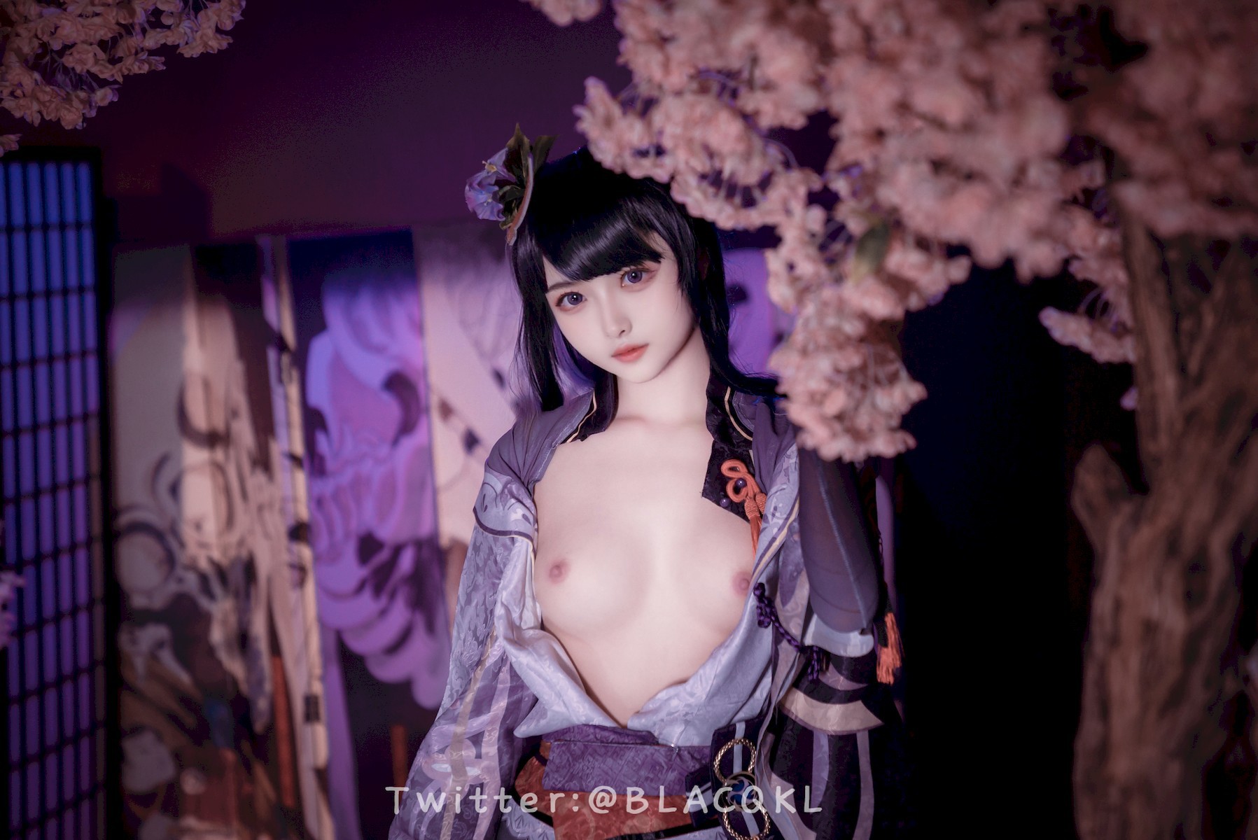 Cosplay白莉愛吃巧克力雷電將軍原版写真