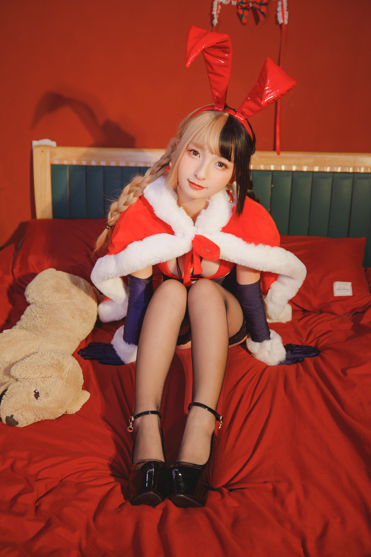 Cosplay神楽坂真冬绝对企画圣诞小鹿鹿の恩返しSet02写真大全