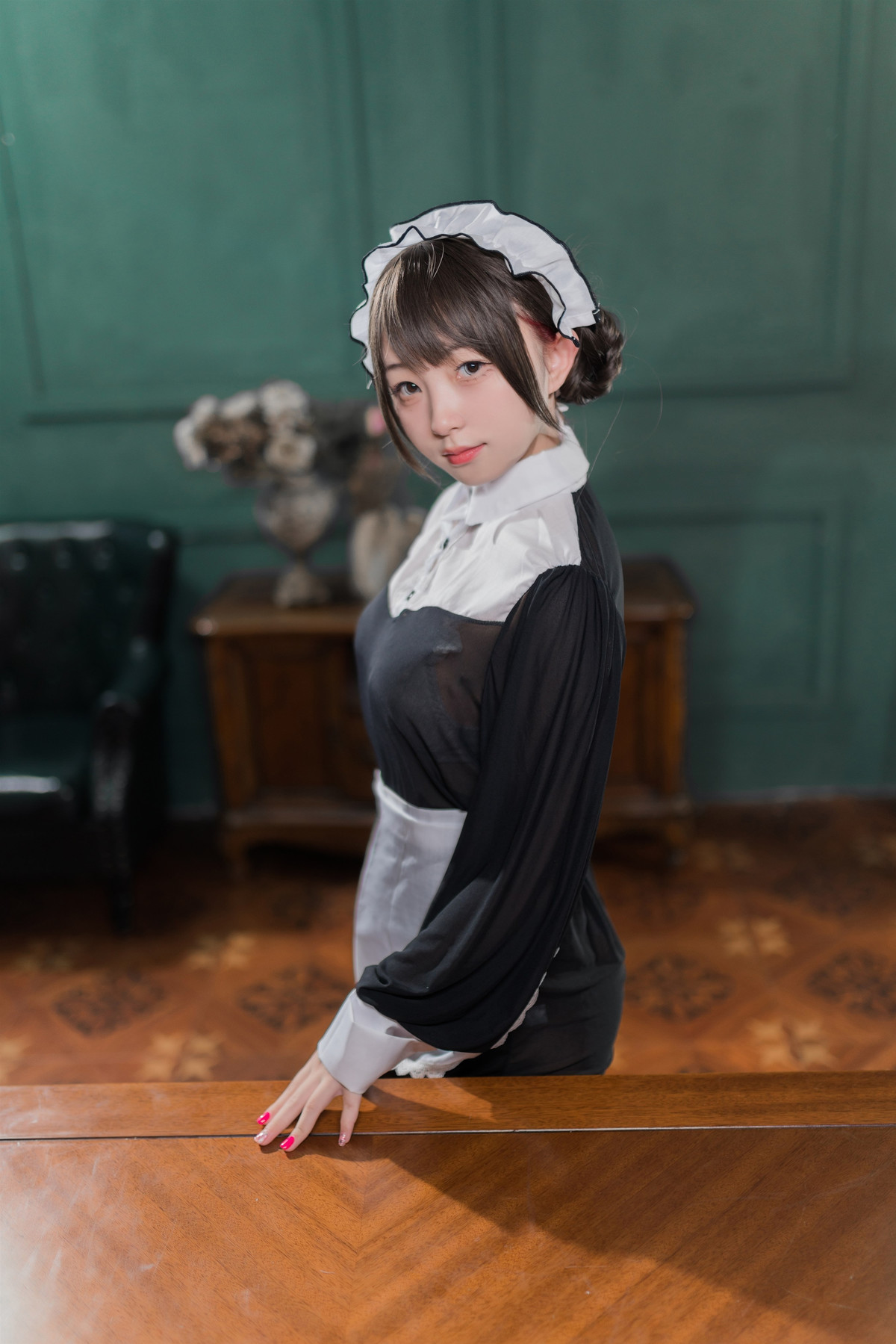 Cosplay花铃黑丝透明短裙女仆Set01精选
