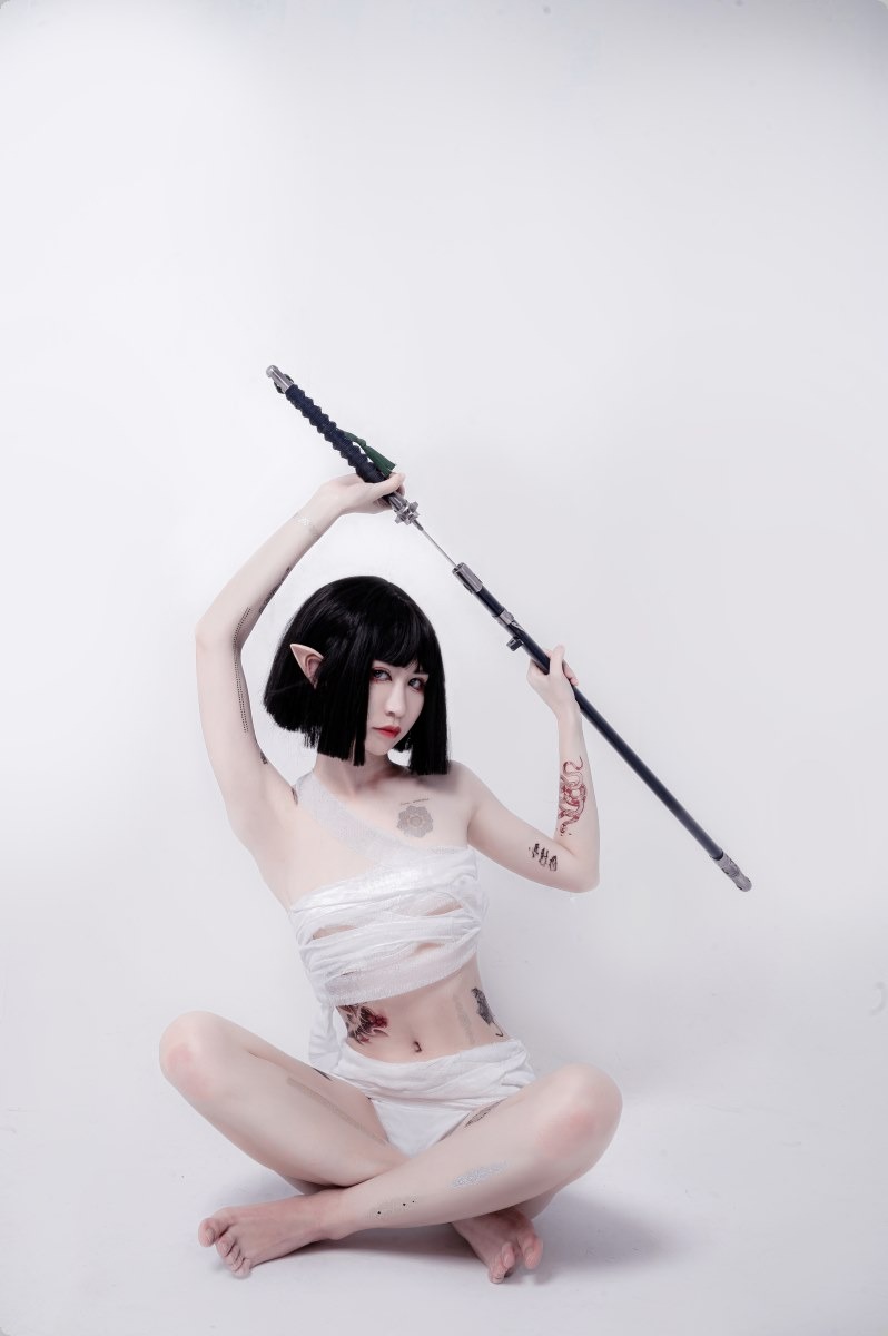 Cos阮邑Fairy绑带和武士41P精修版