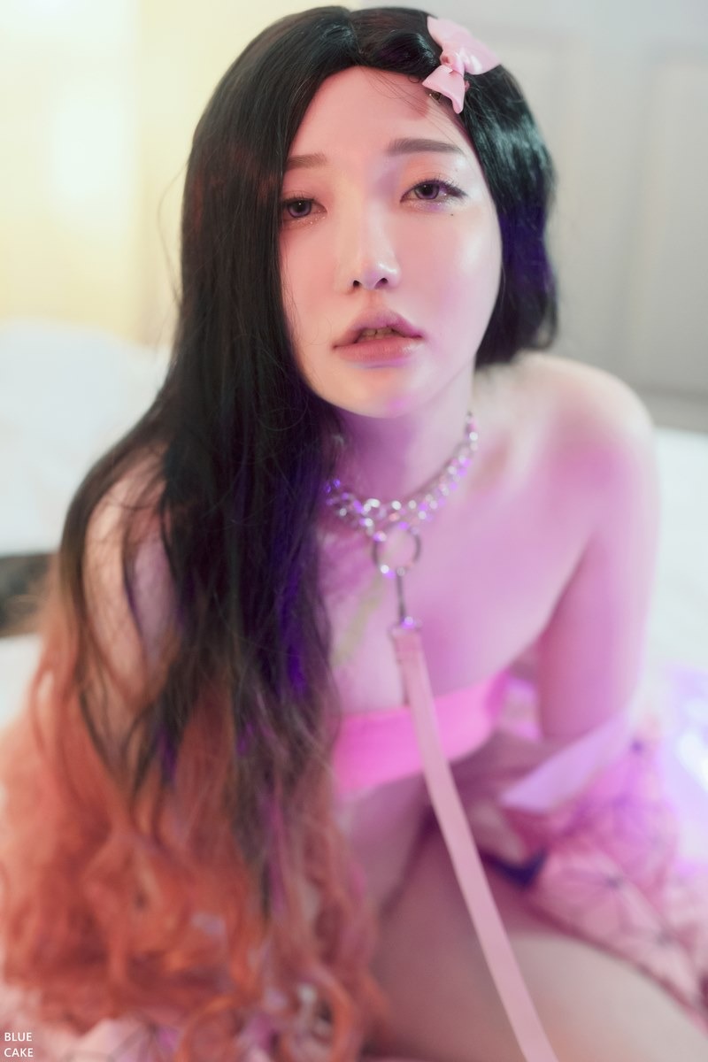 Cos???孫樂樂021BLUECAKEPINKONI100P最新写真