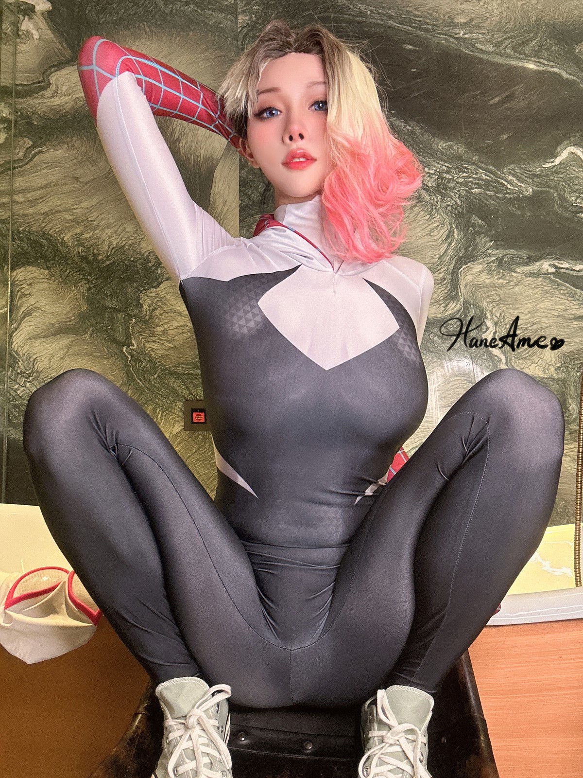 Cosplay雨波HaneAmeGwenSpiderMan高清全套