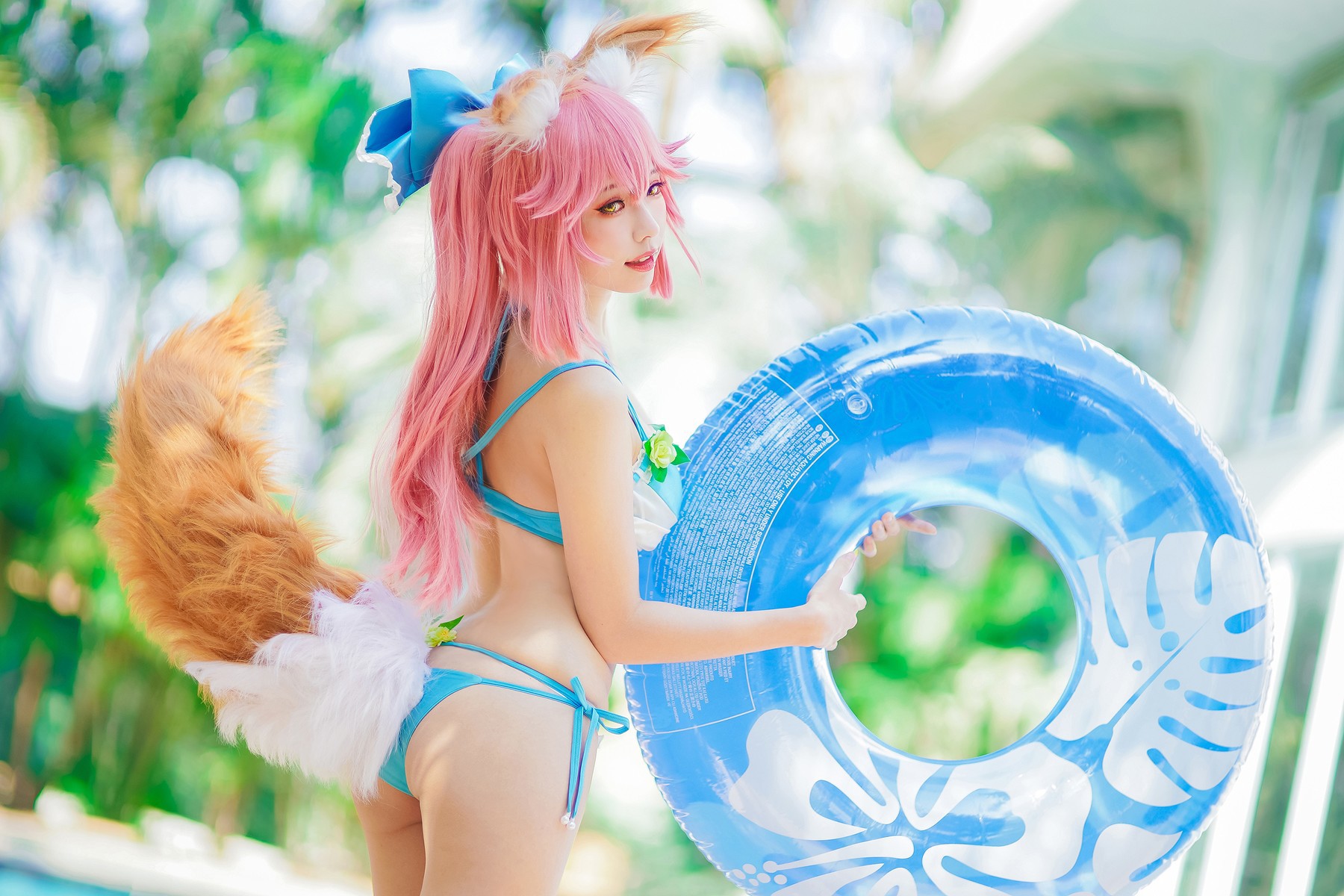CosplayElyEE子玉藻前泳池写真集