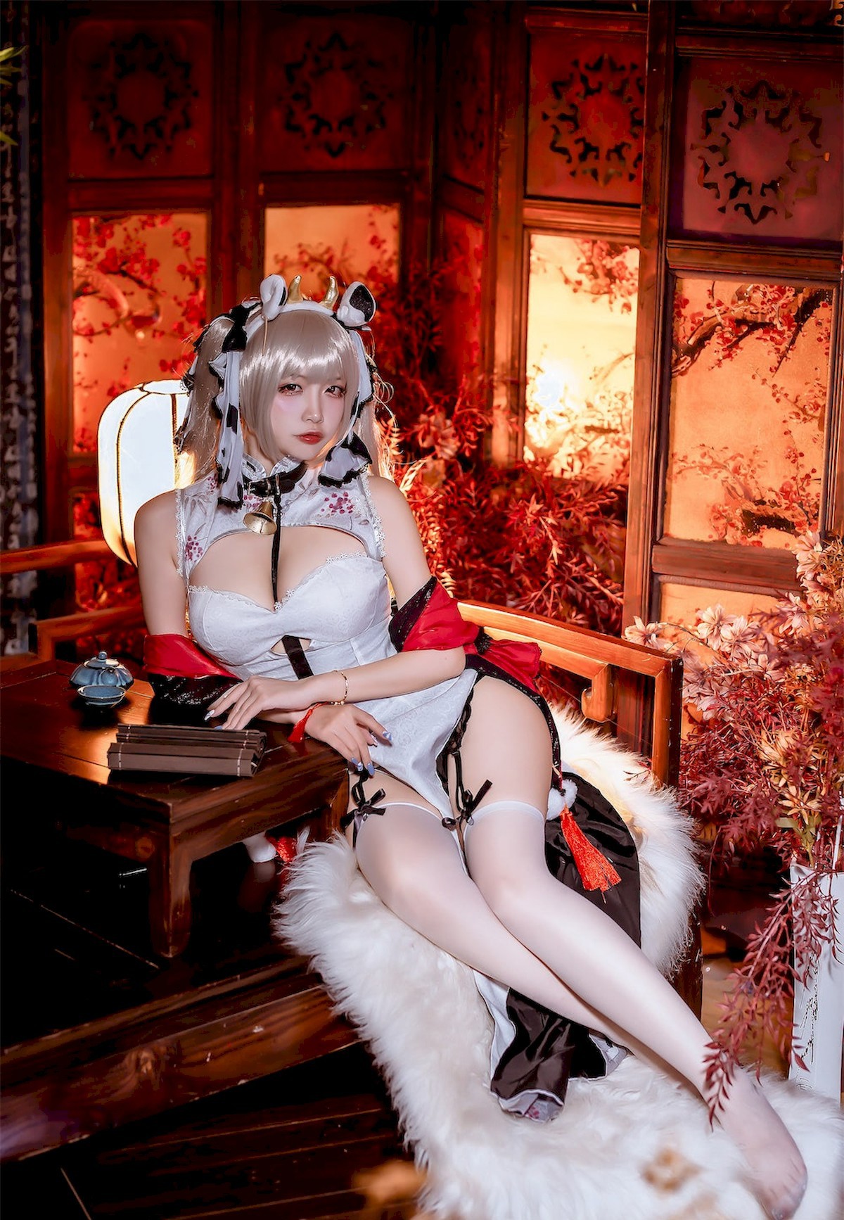 Cosplay二佐Nisa碧蓝航线可畏旗袍独家发布