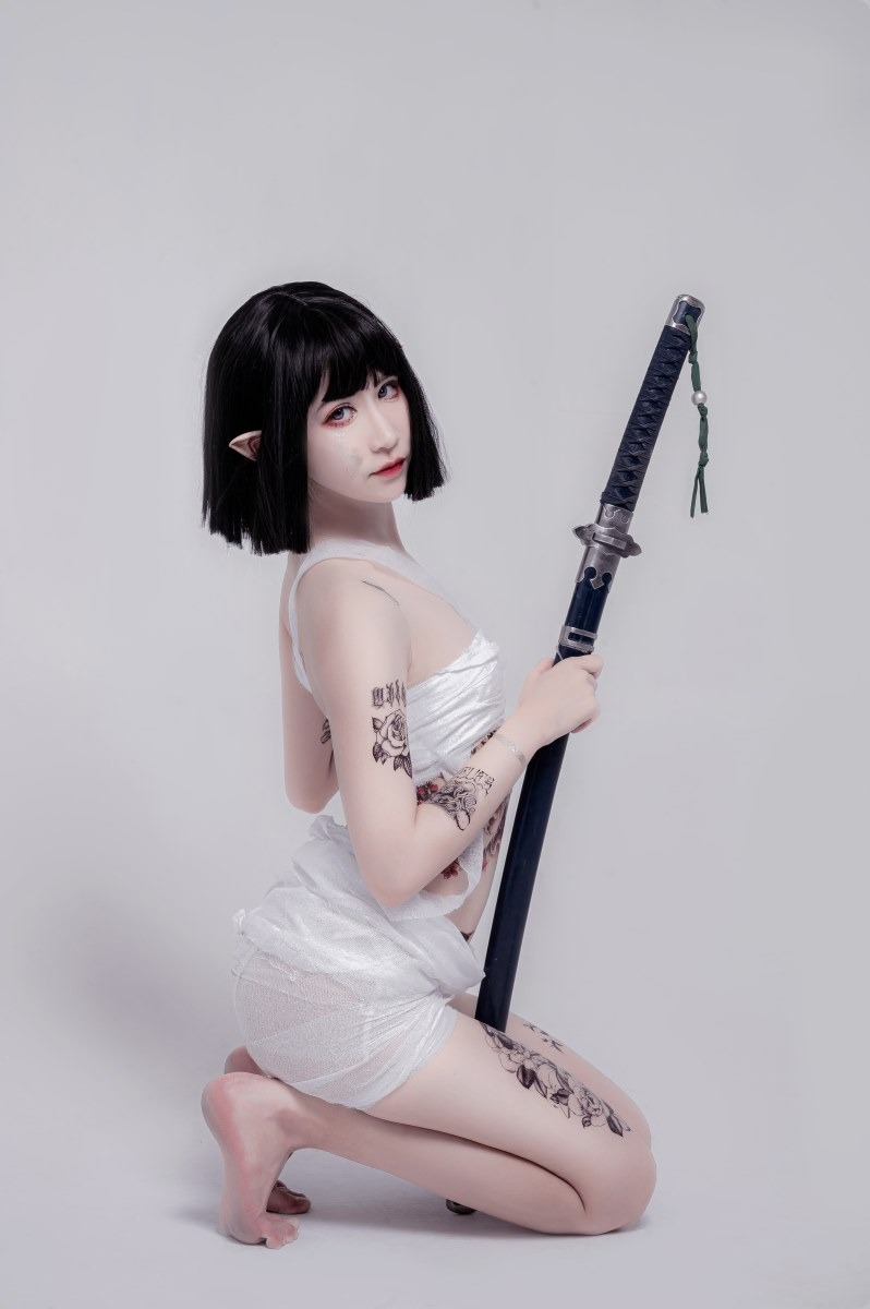Cos阮邑Fairy绑带和武士41P精修版