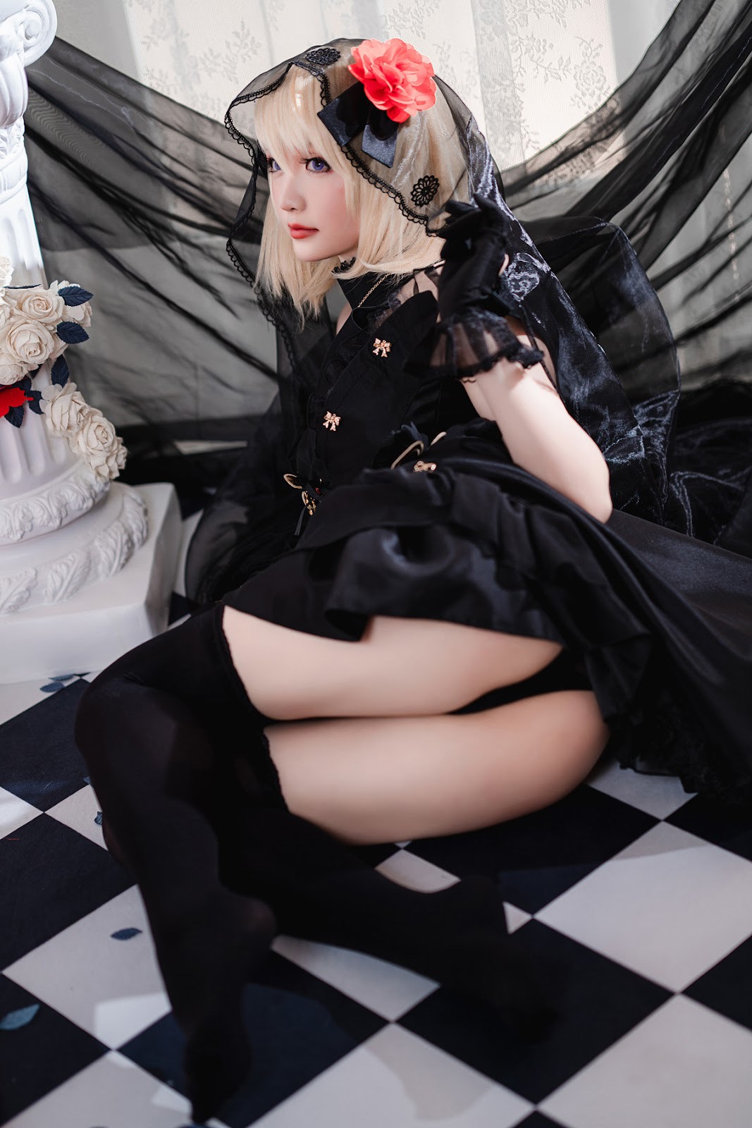 Cosplay星之迟迟HoshililyZ23婚纱4K图集
