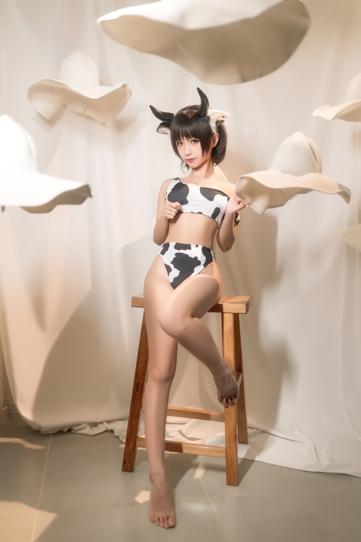 Cosplay蠢沫沫Chunmomo花花牛爆款写真