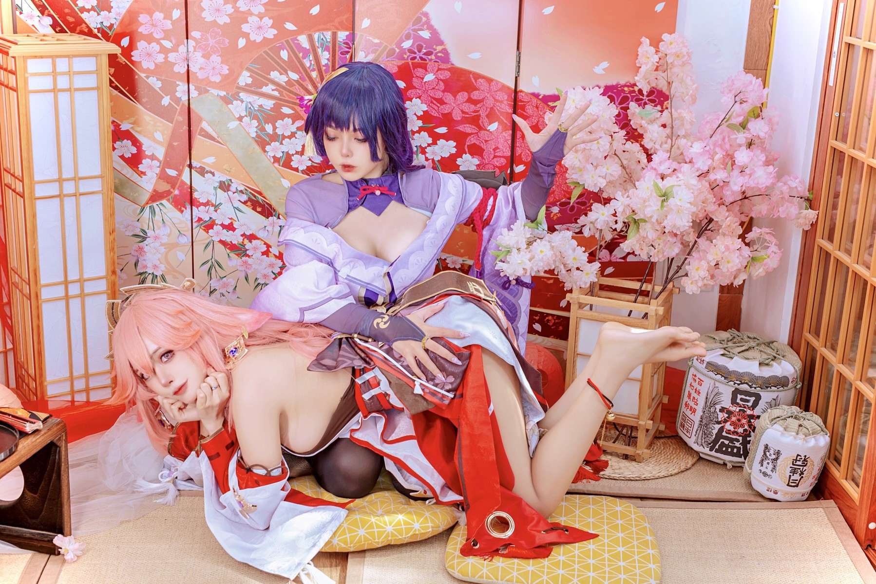 Cosplay日本性感萝莉Byoru八重神子雷電将軍Set01在线预览