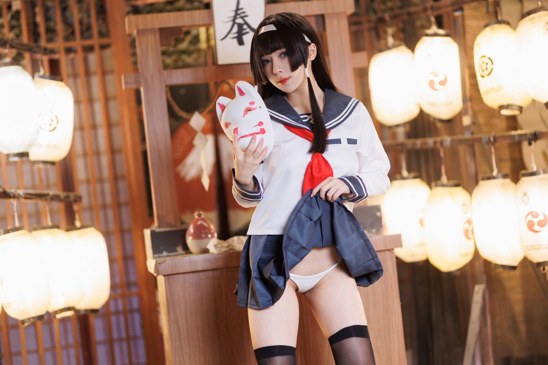 Cosplay胡桃猫Kurumineko美少女万华镜理与迷宫的少女Set02完整合集