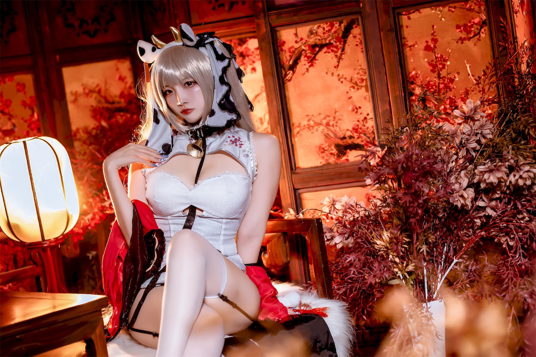 Cosplay二佐Nisa碧蓝航线可畏旗袍独家发布