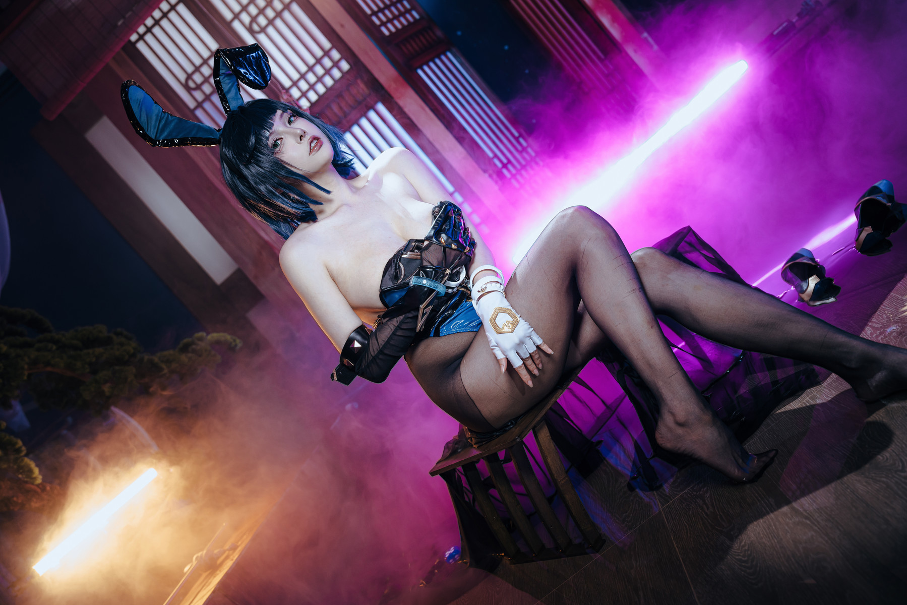 Cosplay夏小秋秋秋夜兰兔女郎Set02限时福利