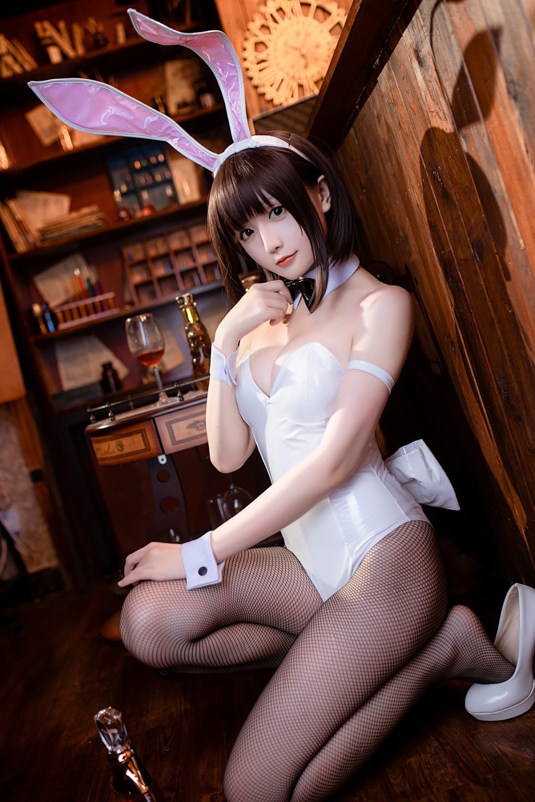 Cosplay星之迟迟Hoshilily加藤惠兔女郎免费福利