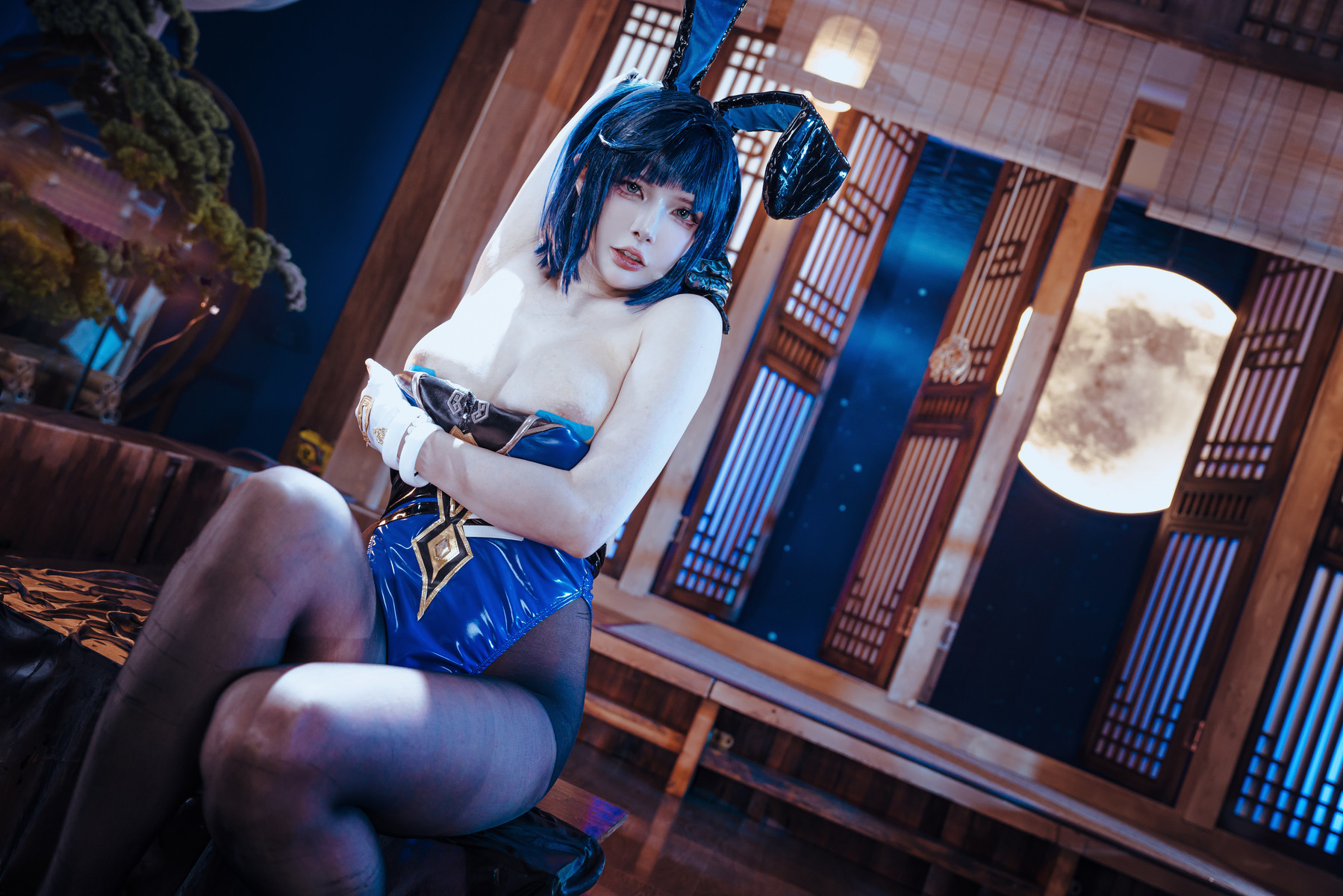 Cosplay夏小秋秋秋夜兰兔女郎Set02限时福利