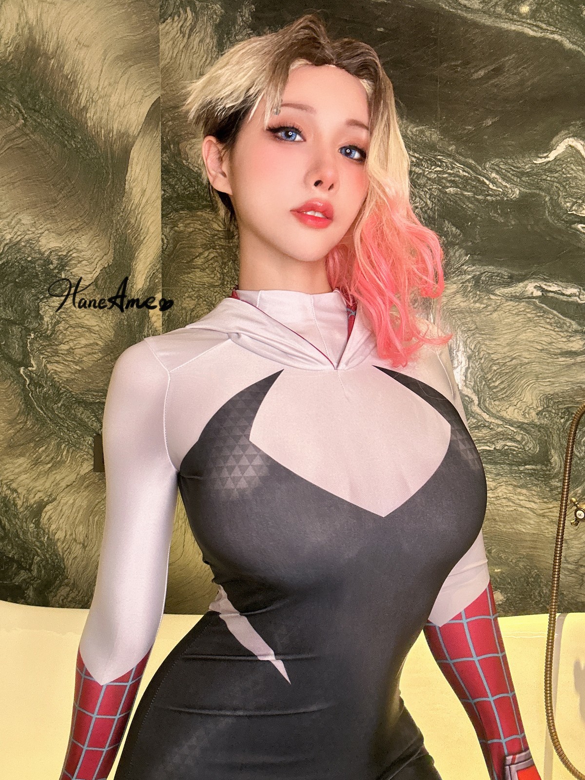 Cosplay雨波HaneAmeGwenSpiderMan高清全套
