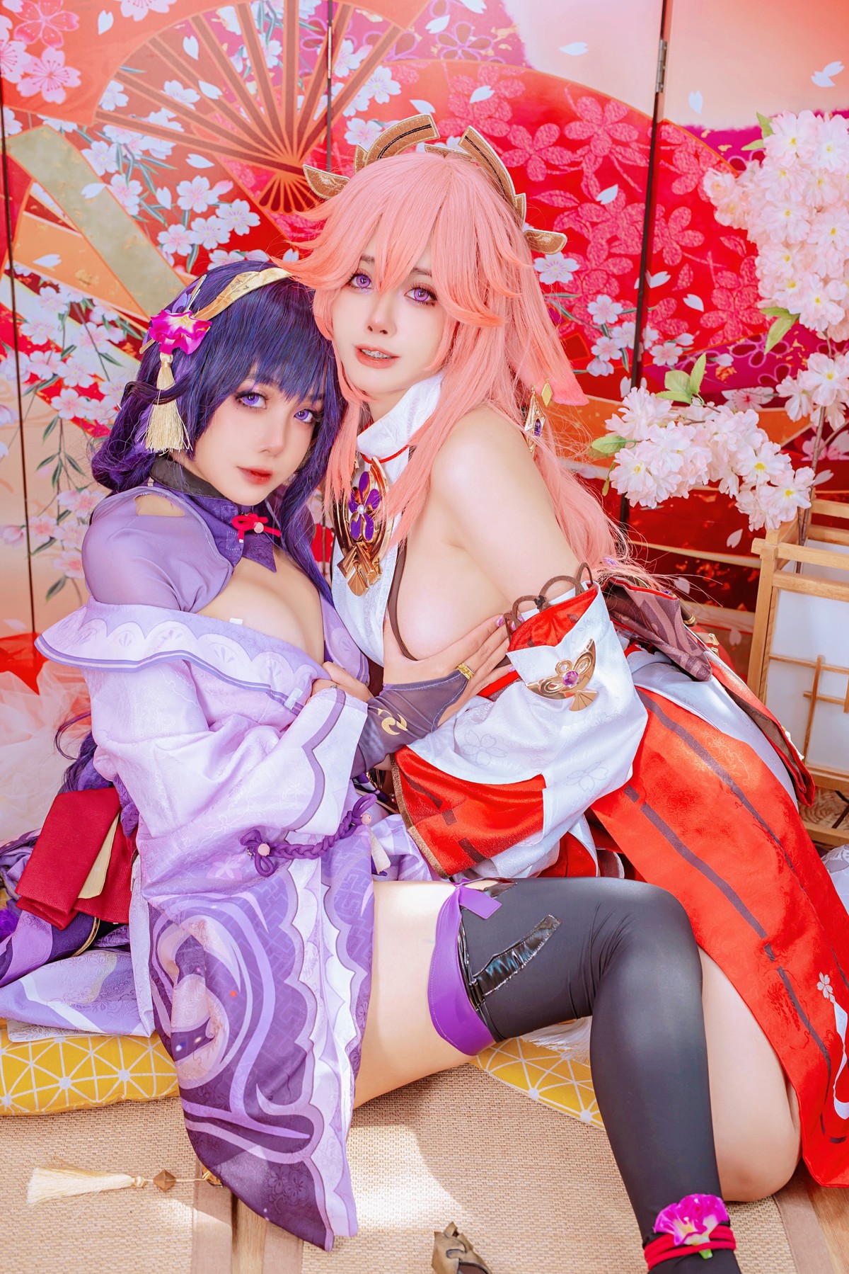 Cosplay日本性感萝莉Byoru八重神子雷電将軍Set01在线预览