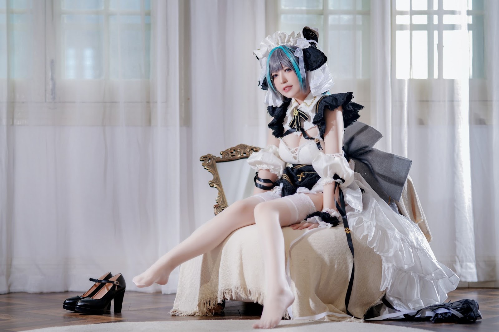 Cosplay半半子柴郡稀有资源