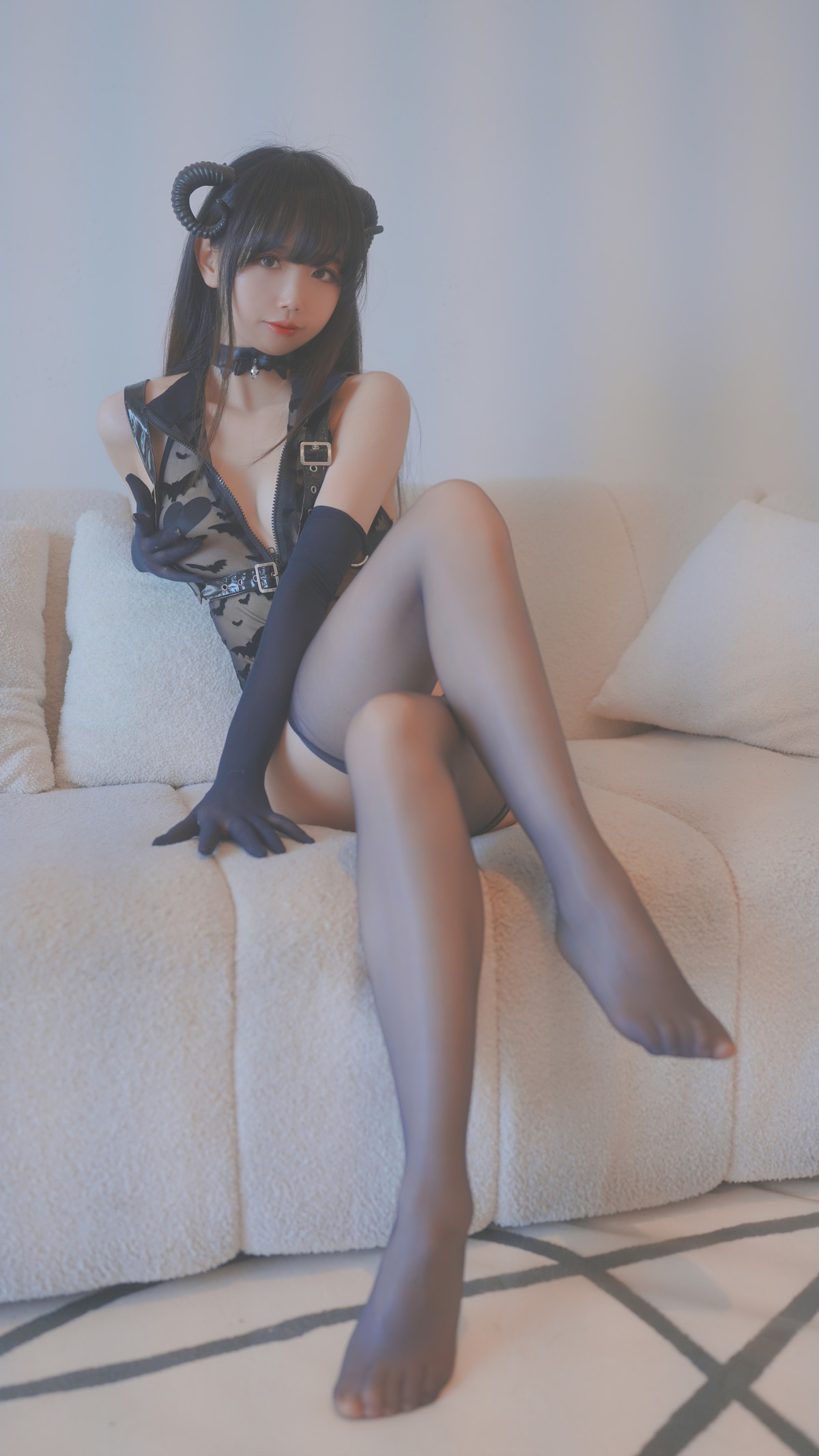 Cosplay雪琪SAMA小恶魔透视装独家发布