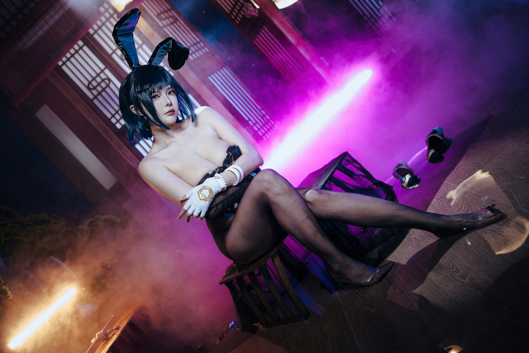 Cosplay夏小秋秋秋夜兰兔女郎Set02限时福利