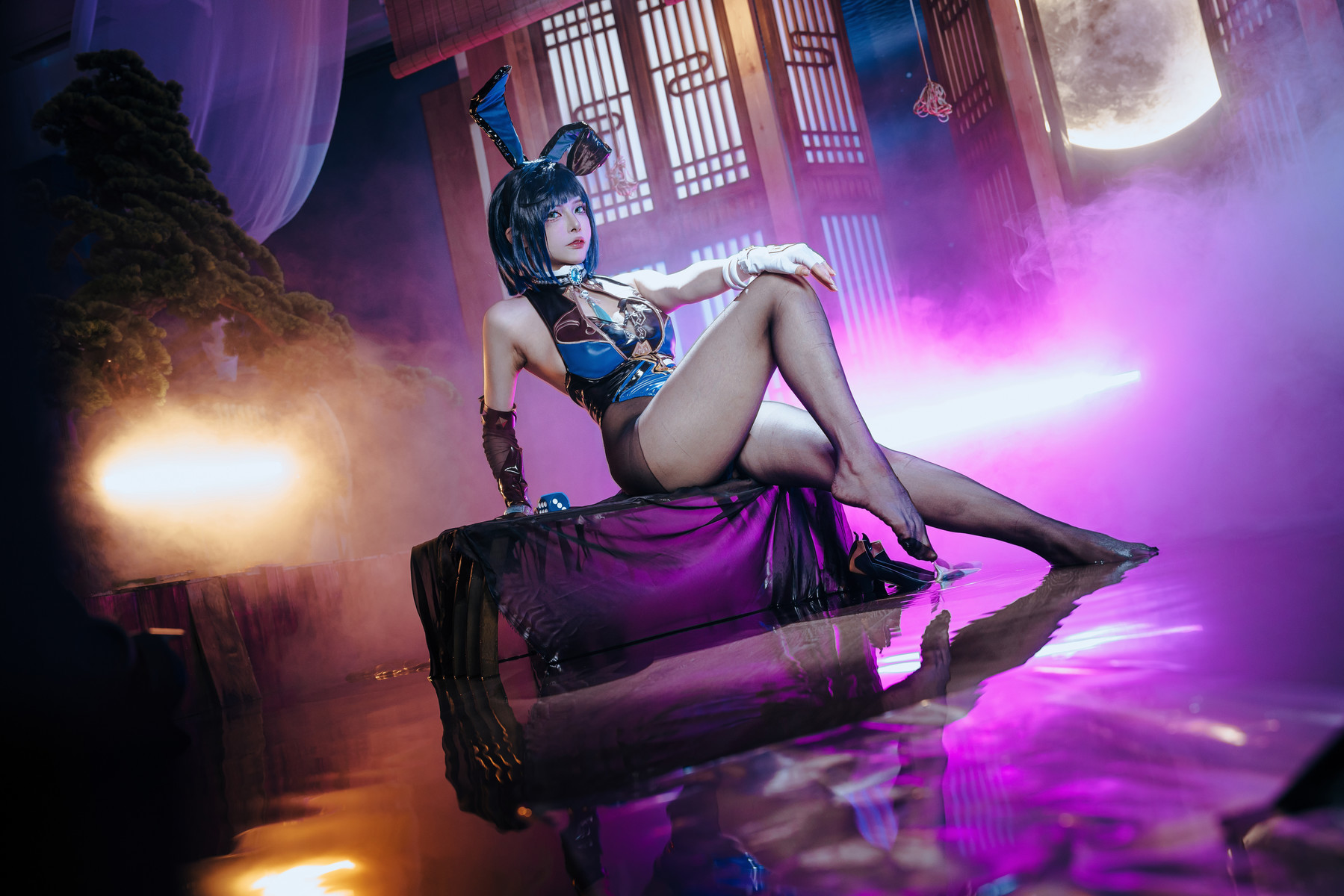 Cosplay夏小秋秋秋夜兰兔女郎Set02限时福利