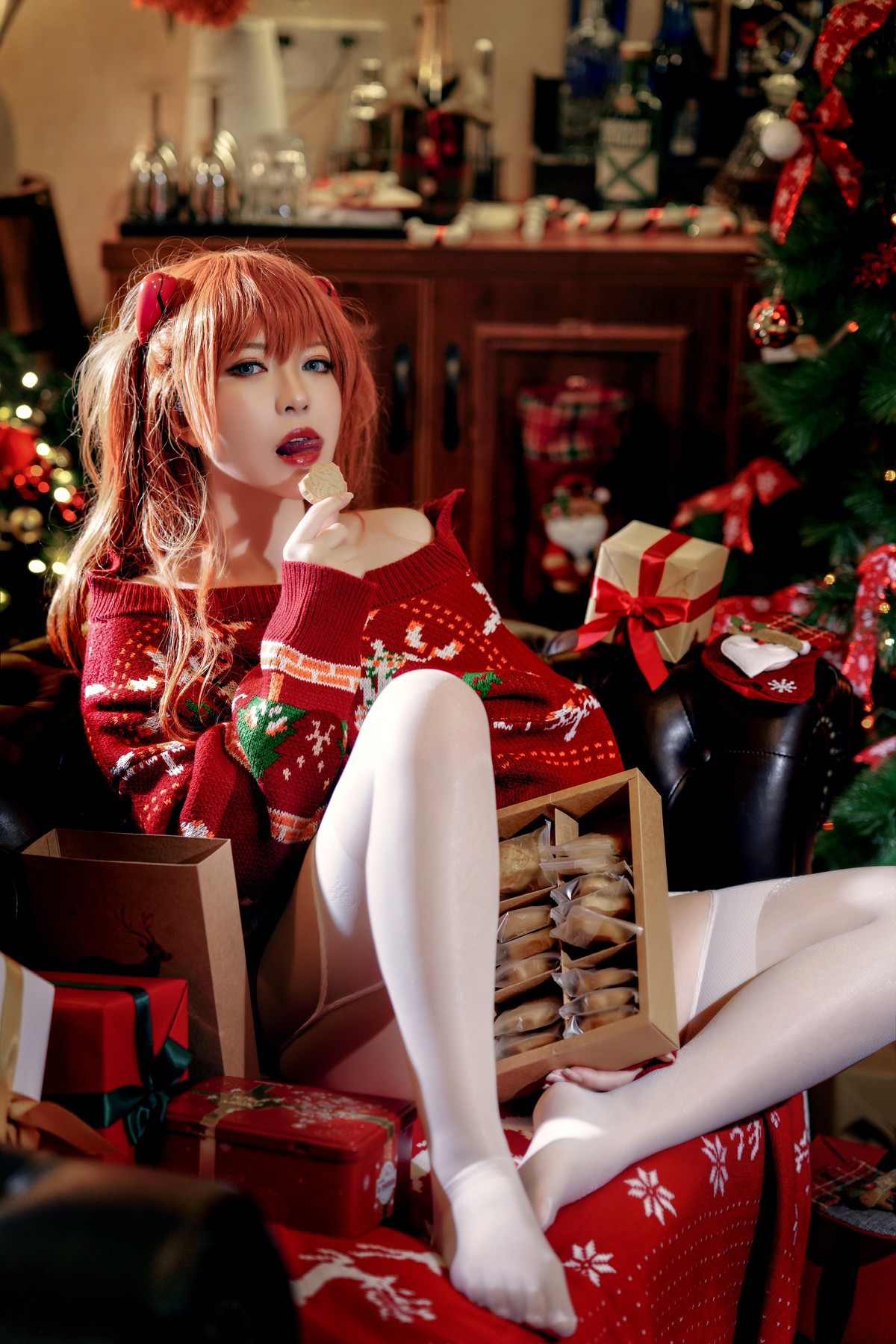 Cosplay半半子式波ASUKAChristmas首发资源