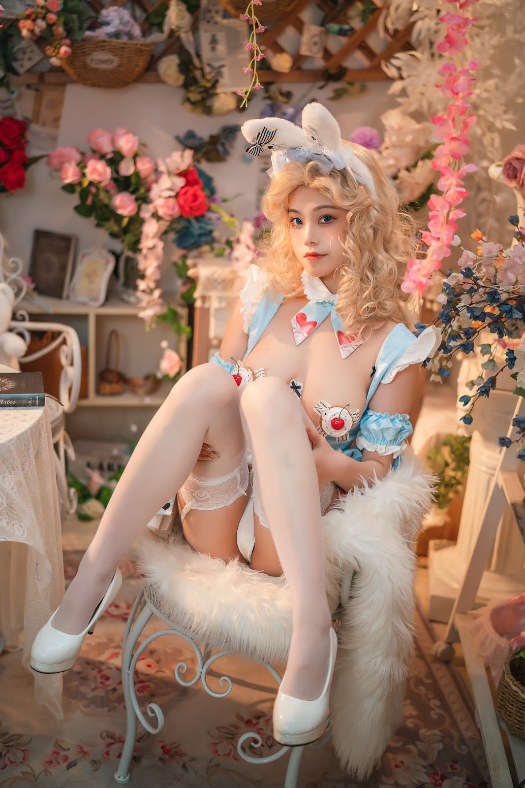 Cosplay蜜汁猫裘爱丽丝梦游仙境兔子先生热门合集