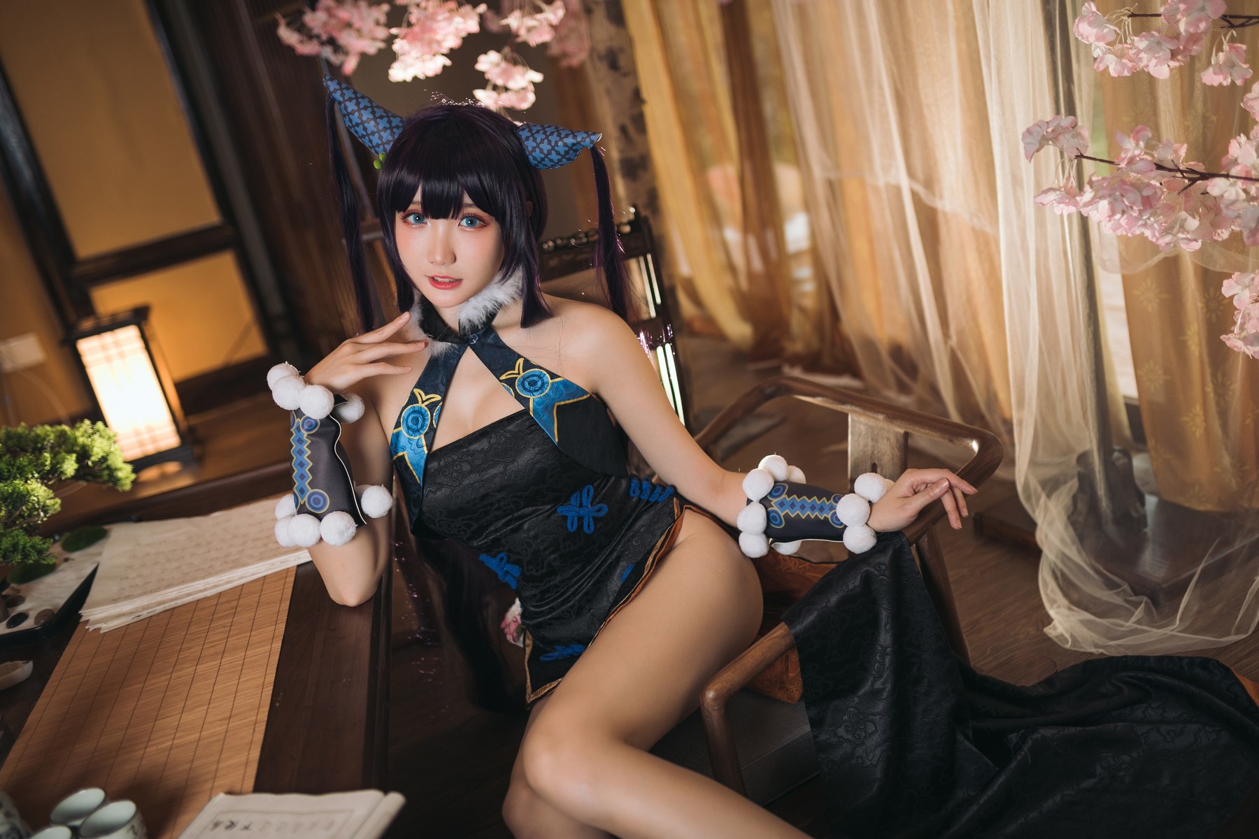 Cosplay瓜希酱杨贵妃套图