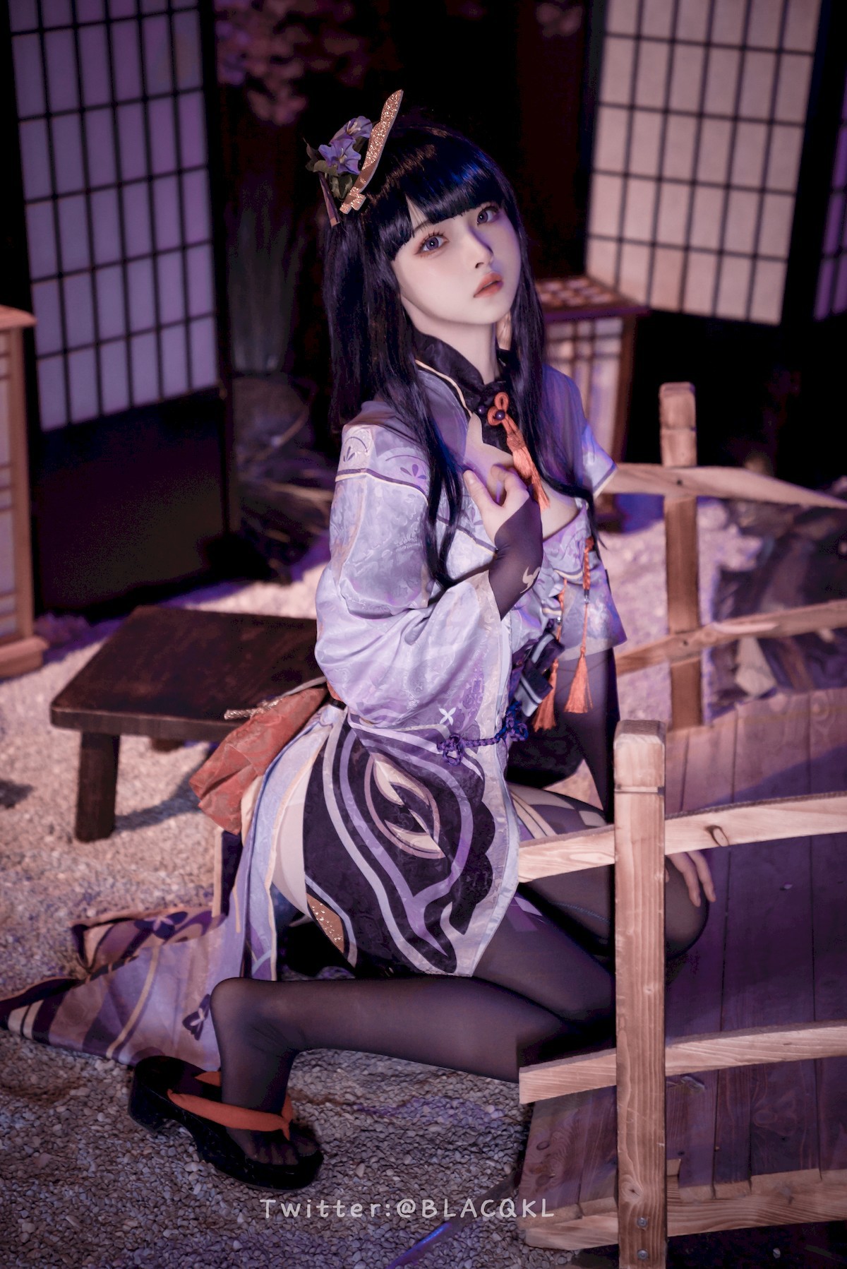 Cosplay白莉愛吃巧克力雷電將軍原版写真