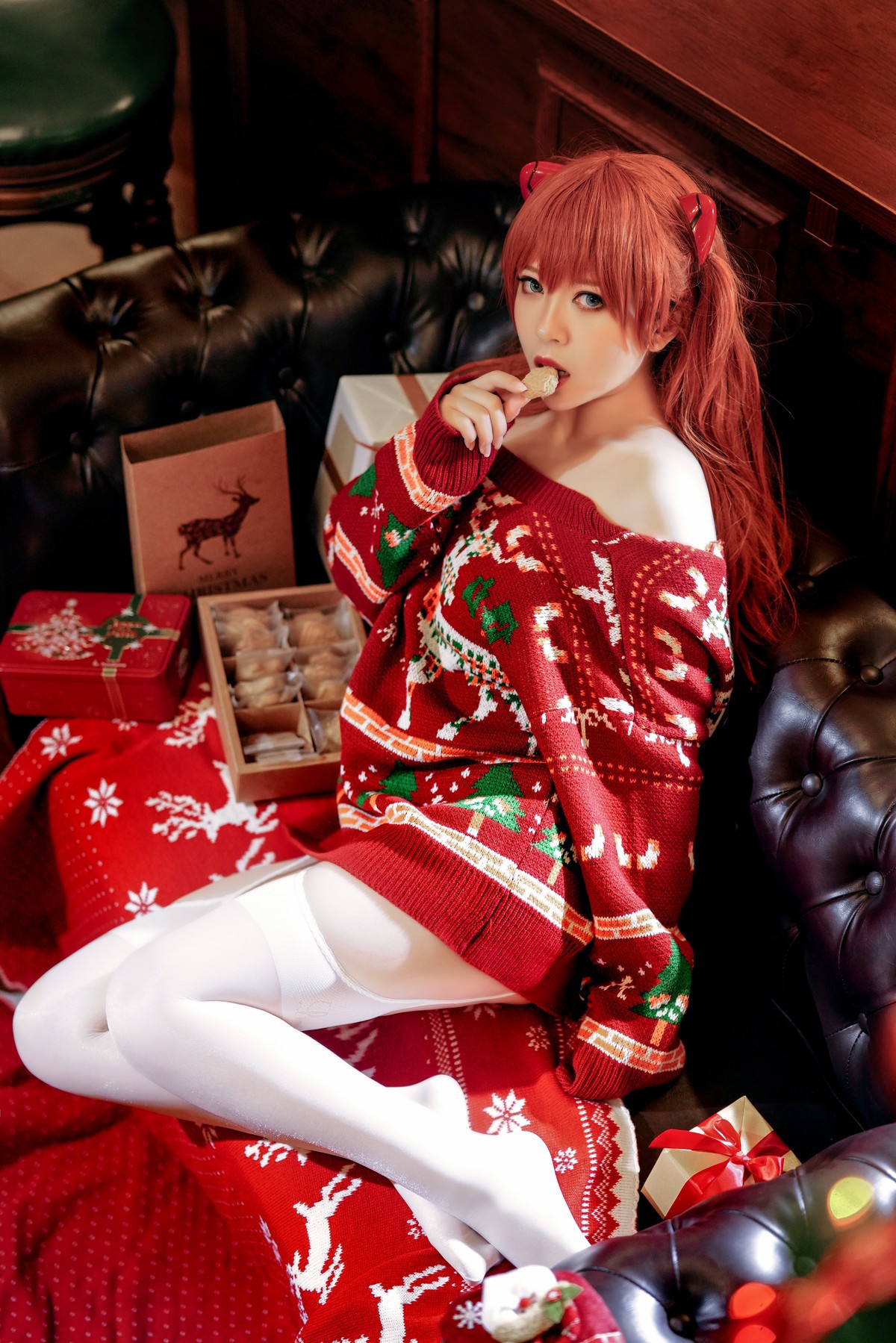 Cosplay半半子式波ASUKAChristmas首发资源