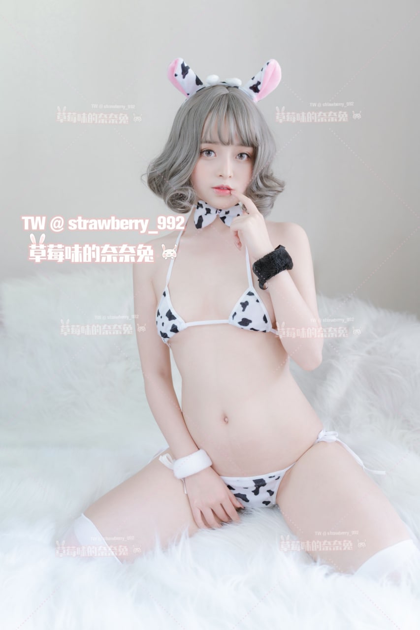 草莓味的奈奈兔居家系列奶牛56P3V2GIF完整合集