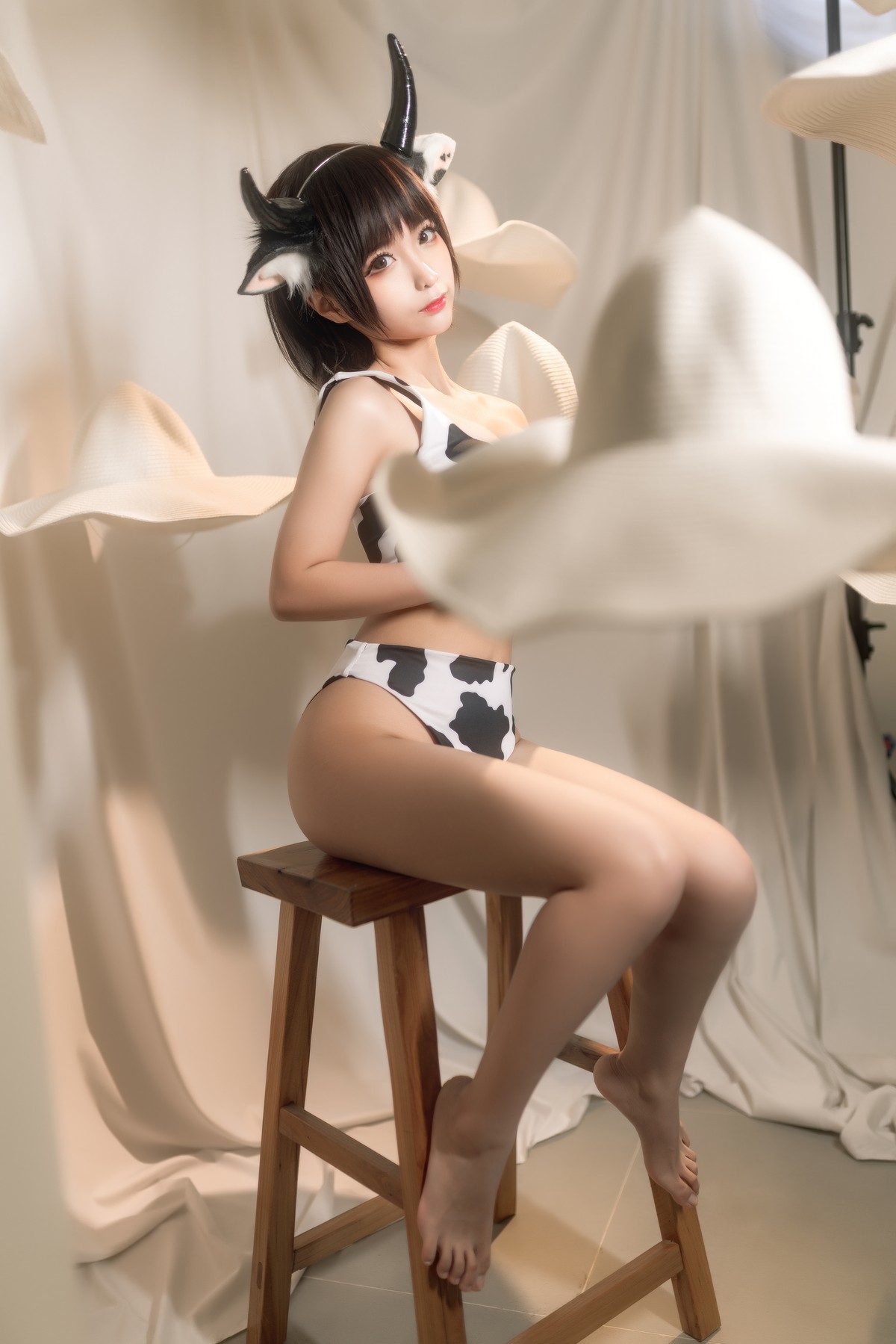 Cosplay蠢沫沫Chunmomo花花牛爆款写真