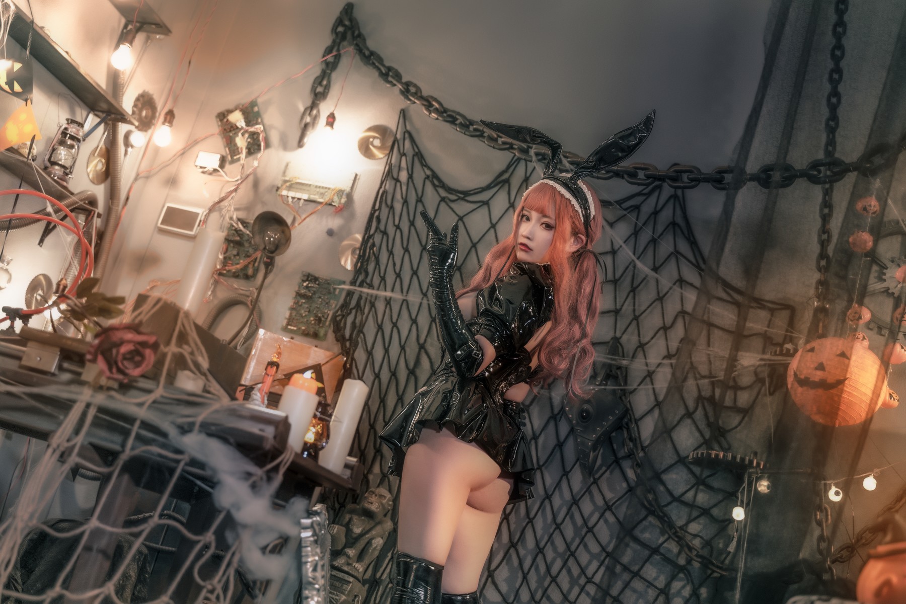 Cosplay奇行家狗崽漆皮兔女仆热门合集