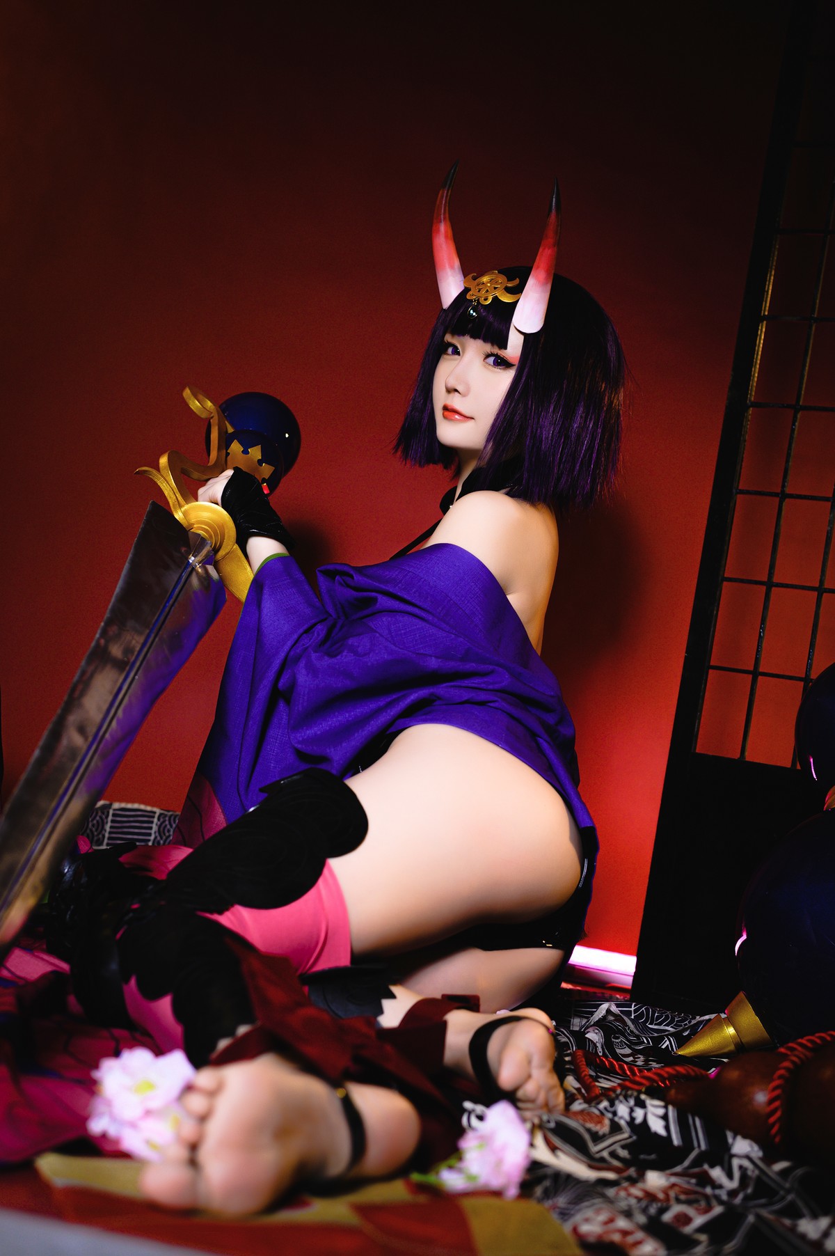 Cosplay星之迟迟Hoshilily酒吞原皮高清全套