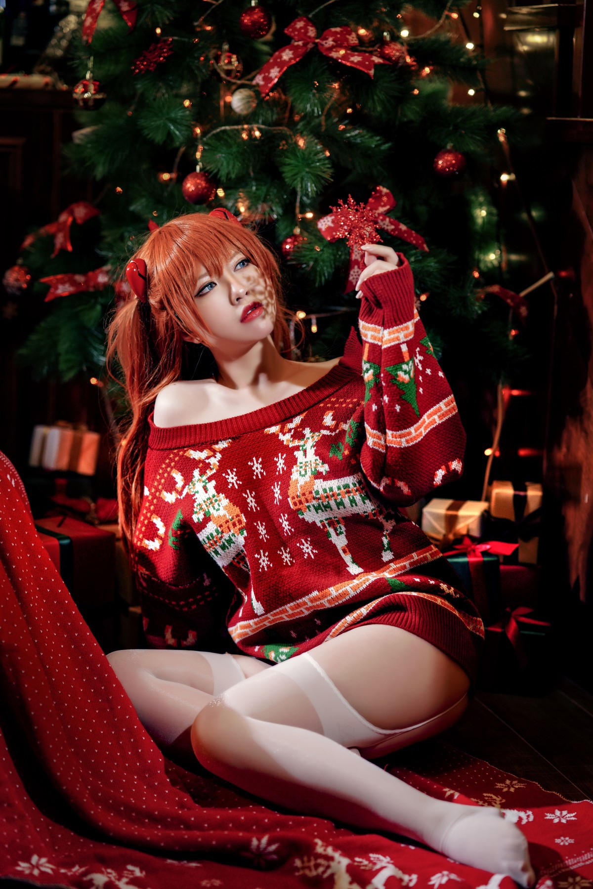 Cosplay半半子式波ASUKAChristmas首发资源