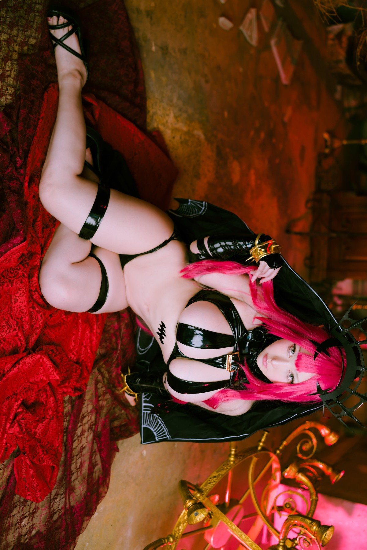 CosplaySAKUサクMorganleFaySet05免费资源