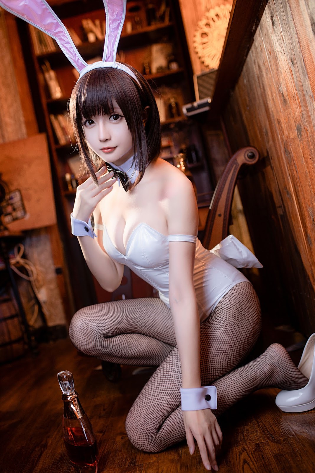 Cosplay星之迟迟Hoshilily加藤惠兔女郎免费福利