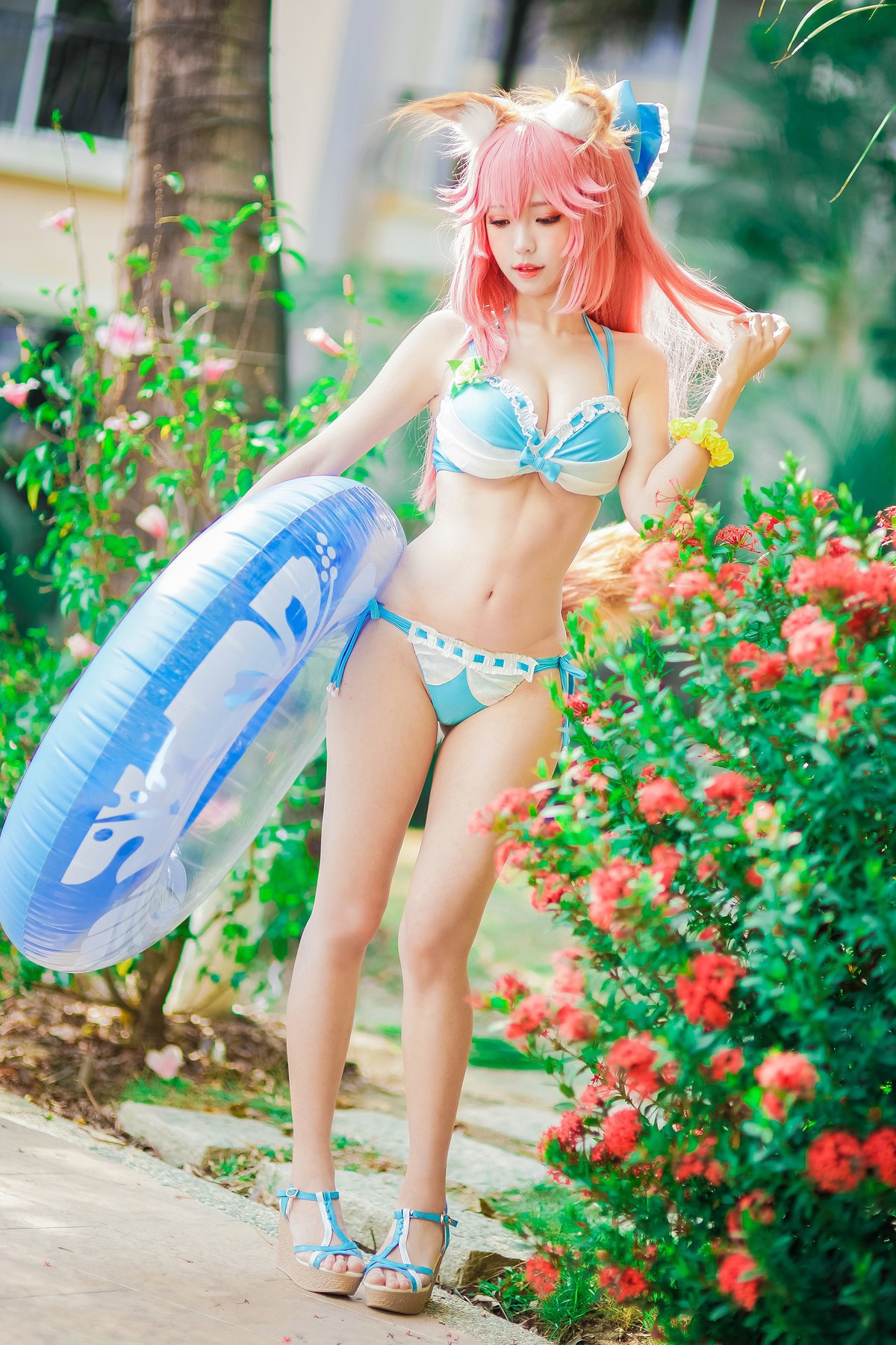 CosplayElyEE子玉藻前泳池写真集
