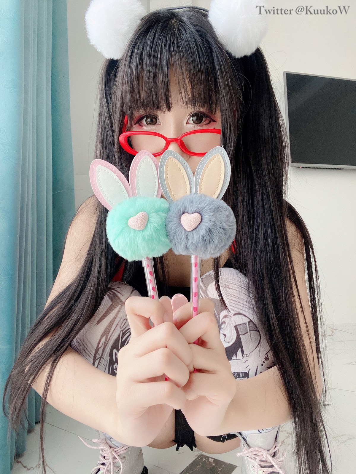 CosplayKuukoWクー子MeganeChan热门写真