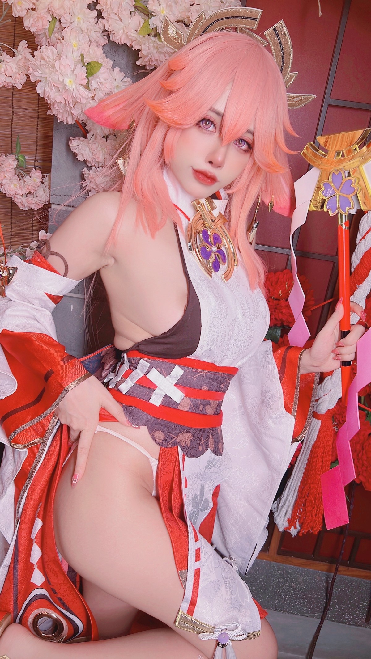 Cosplay日本性感萝莉Byoru八重神子雷電将軍Set01在线预览