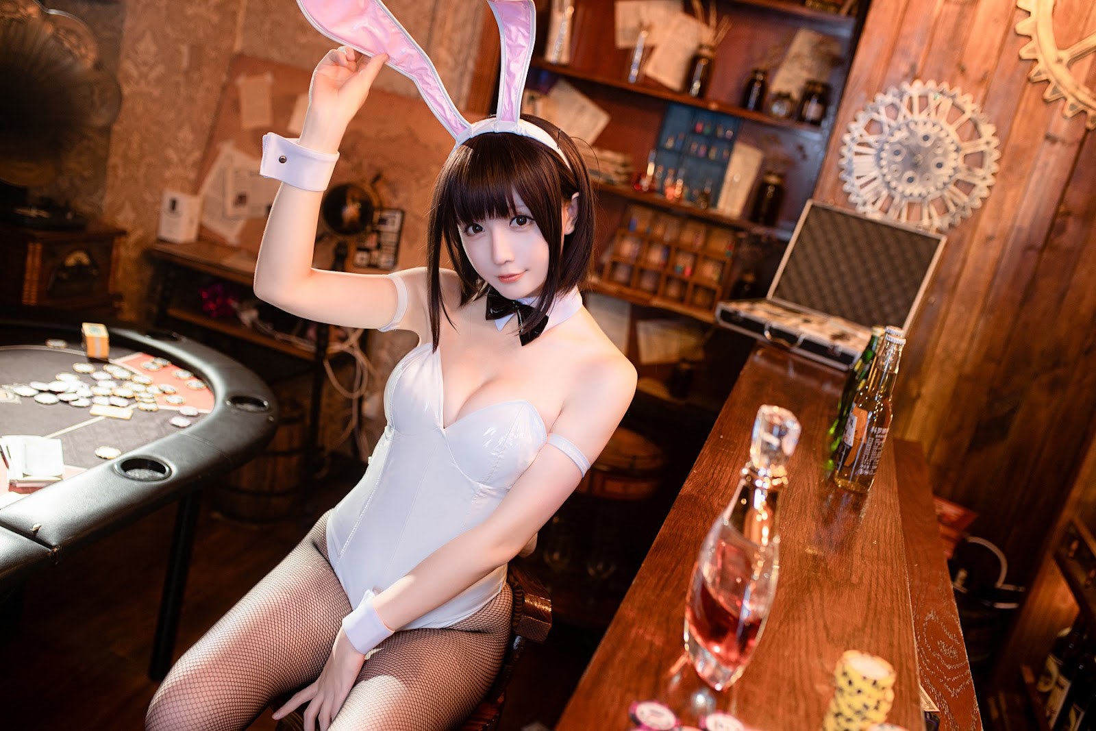 Cosplay星之迟迟Hoshilily加藤惠兔女郎免费福利