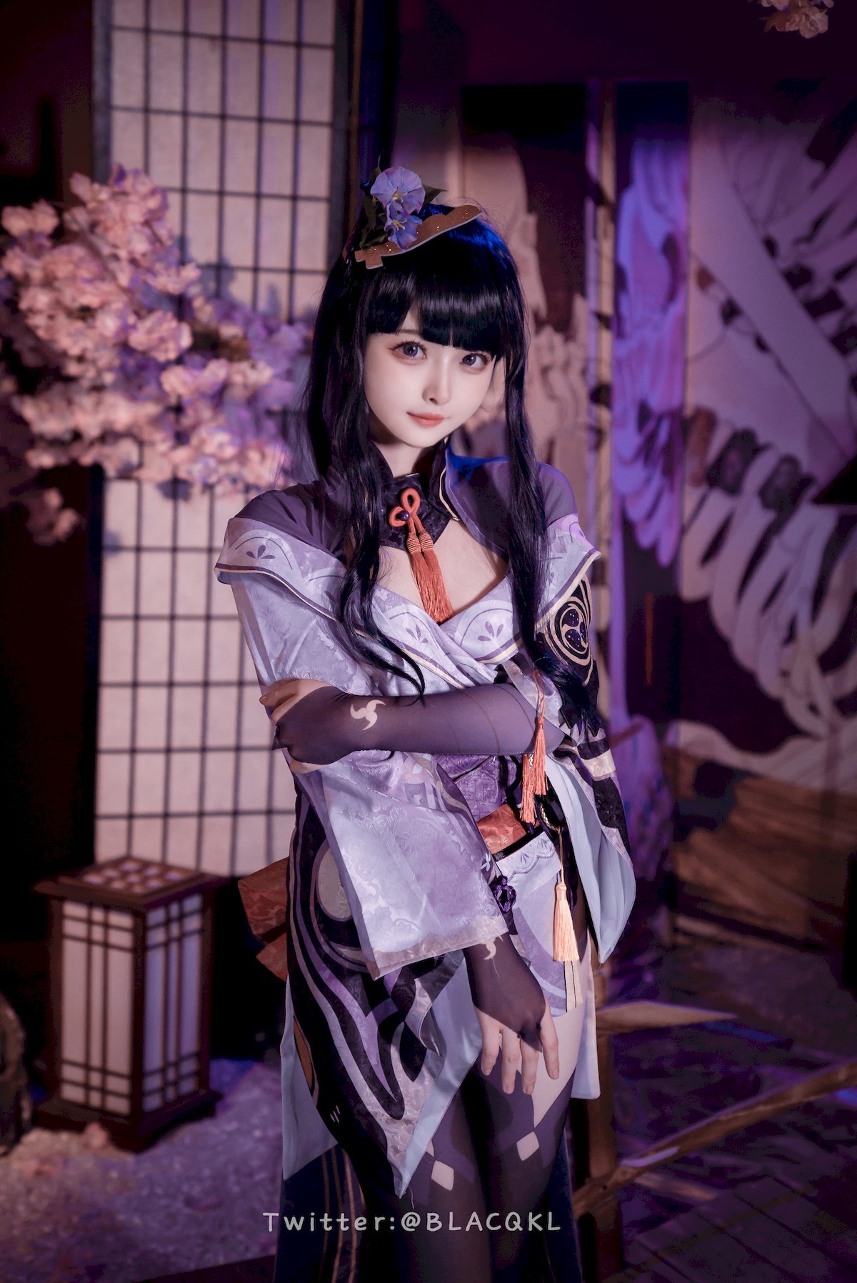 Cosplay白莉愛吃巧克力雷電將軍原版写真