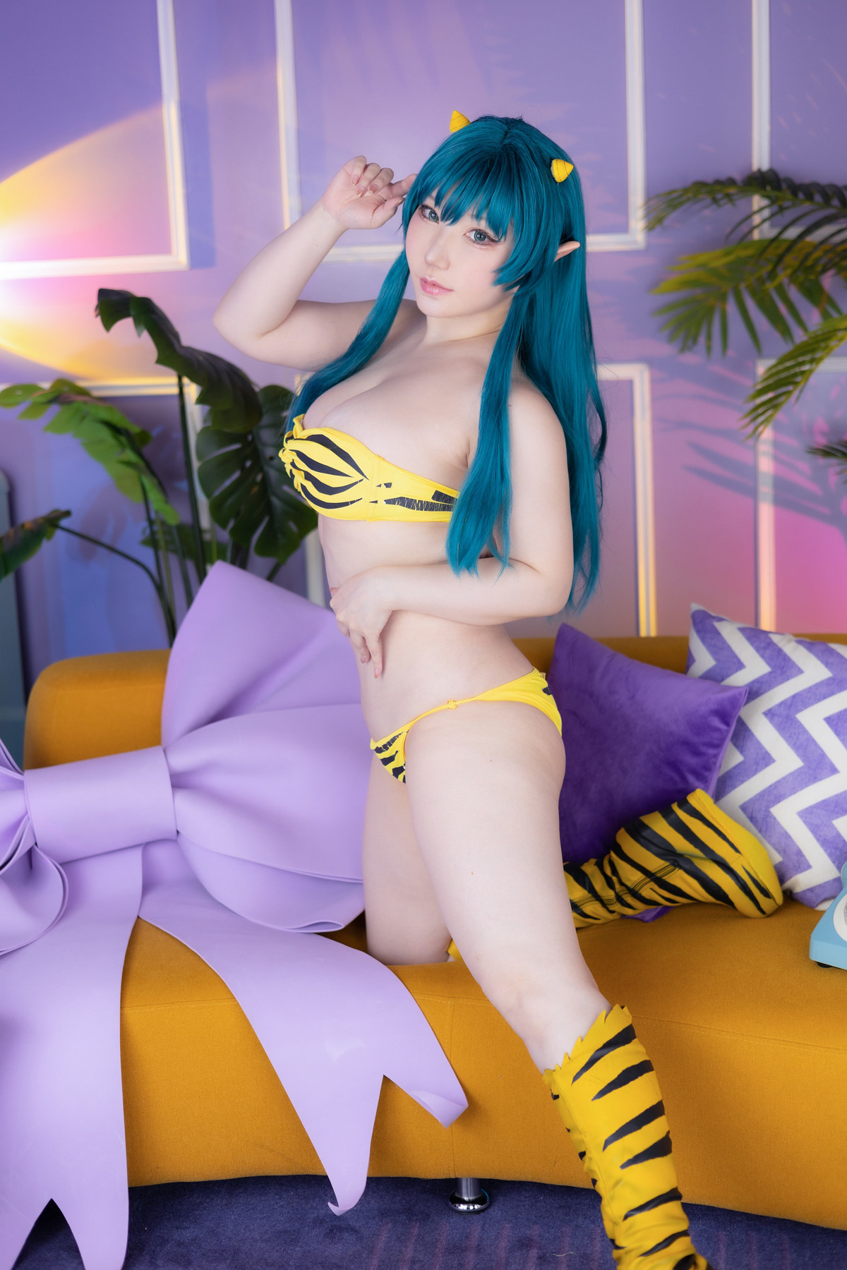 CosplaySAKUサクLumラムうる星やつらSet01收藏必备