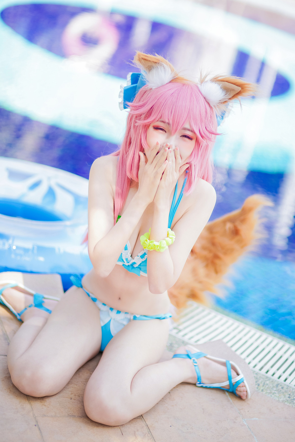 CosplayElyEE子玉藻前泳池写真集