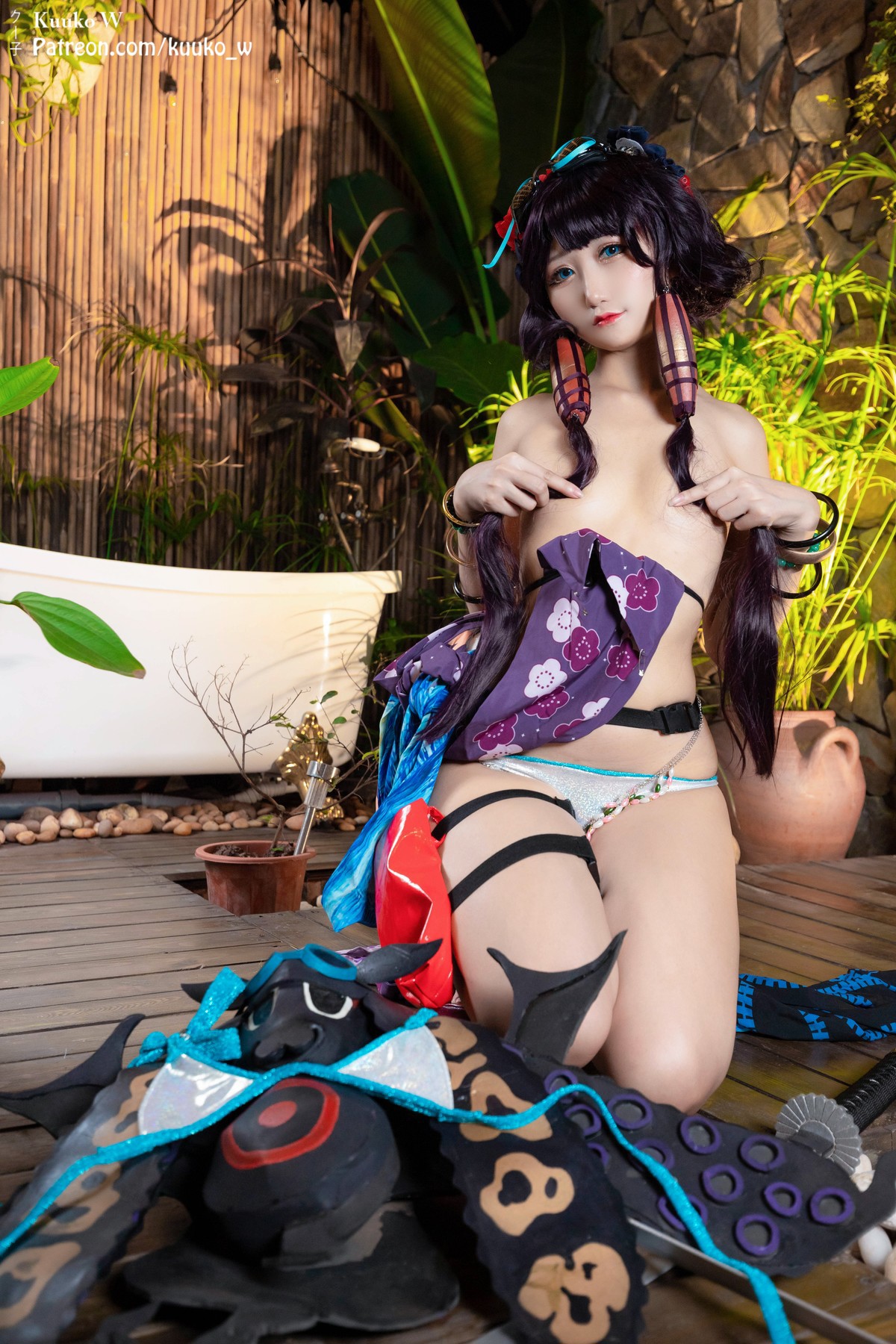 CosplayKuukoWクー子HoukusaiSaber网红写真