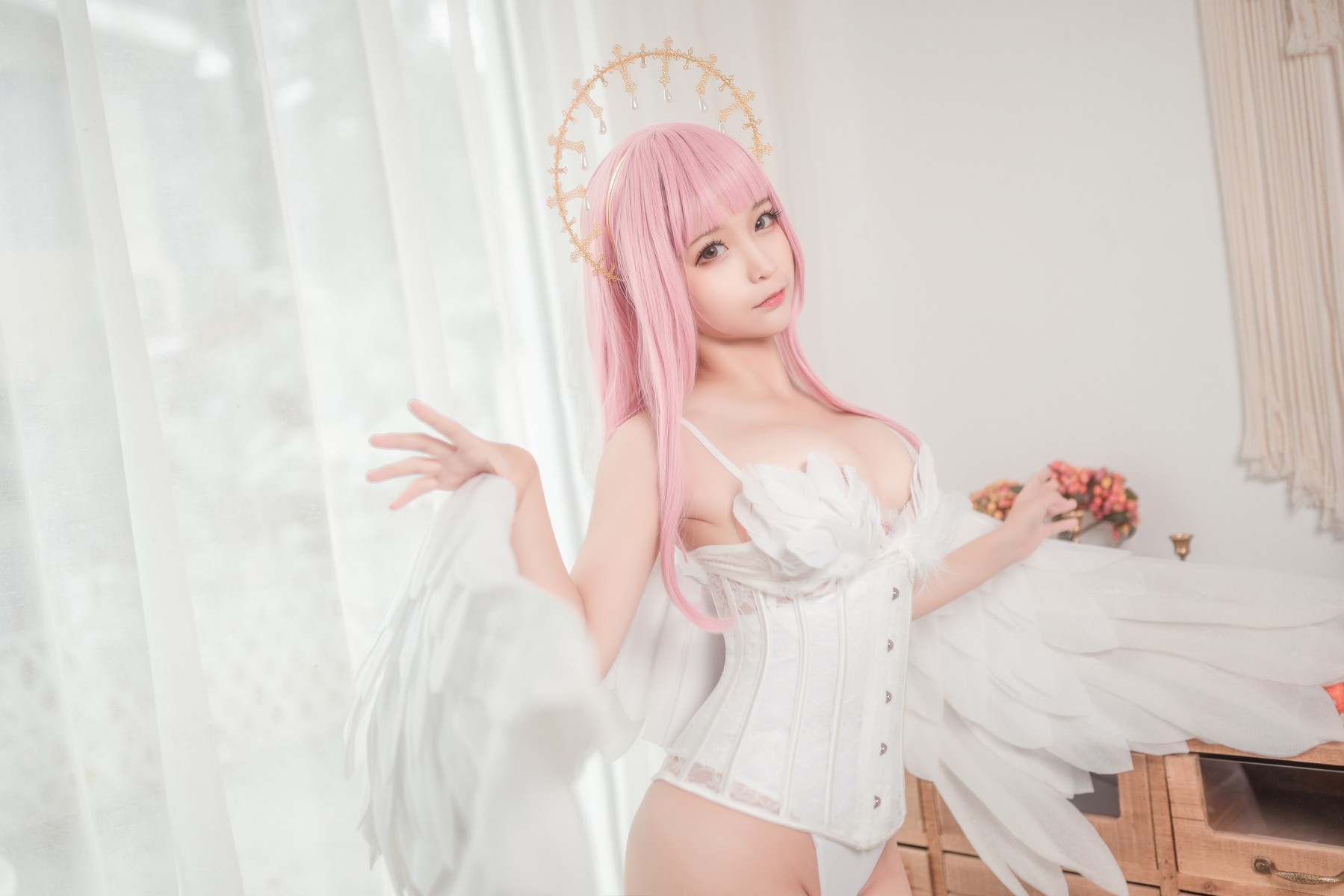 Cosplay蠢沫沫Chunmomo沫沫真爱版天使本光天使免费资源