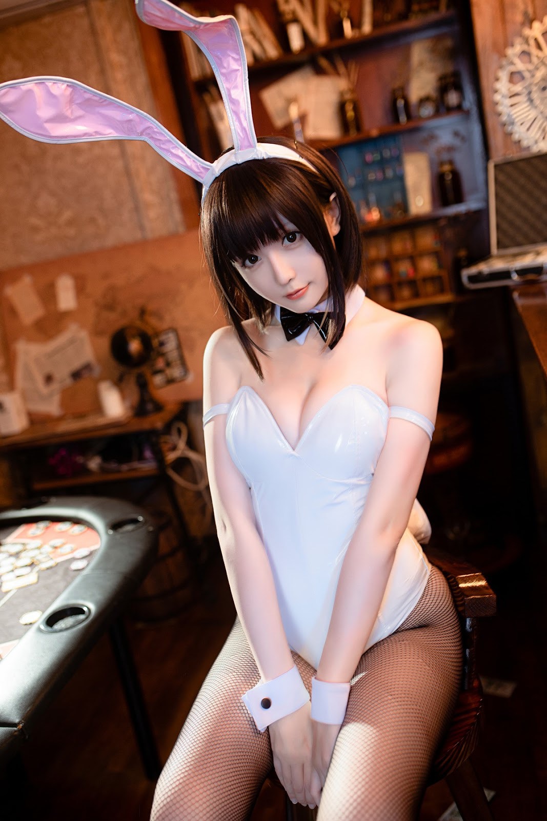 Cosplay星之迟迟Hoshilily加藤惠兔女郎免费福利