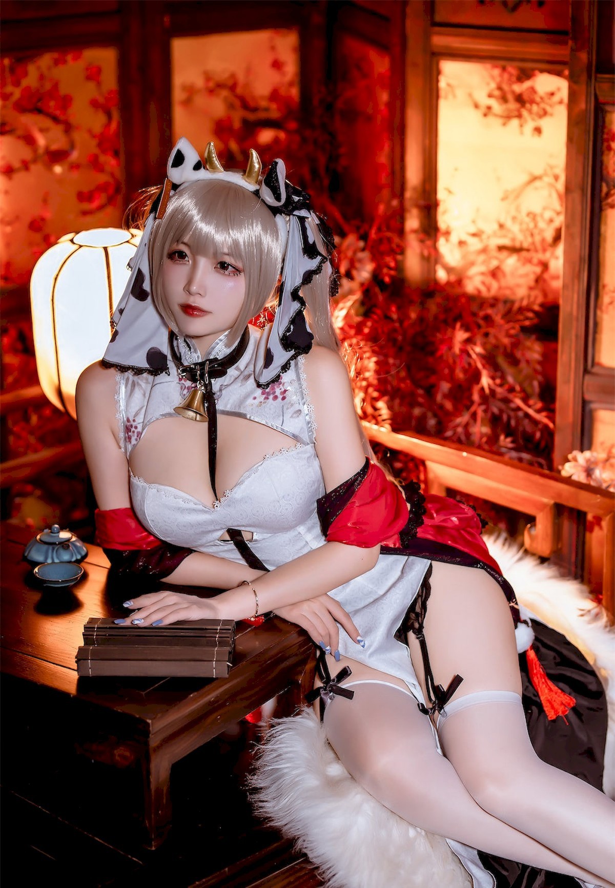Cosplay二佐Nisa碧蓝航线可畏旗袍独家发布