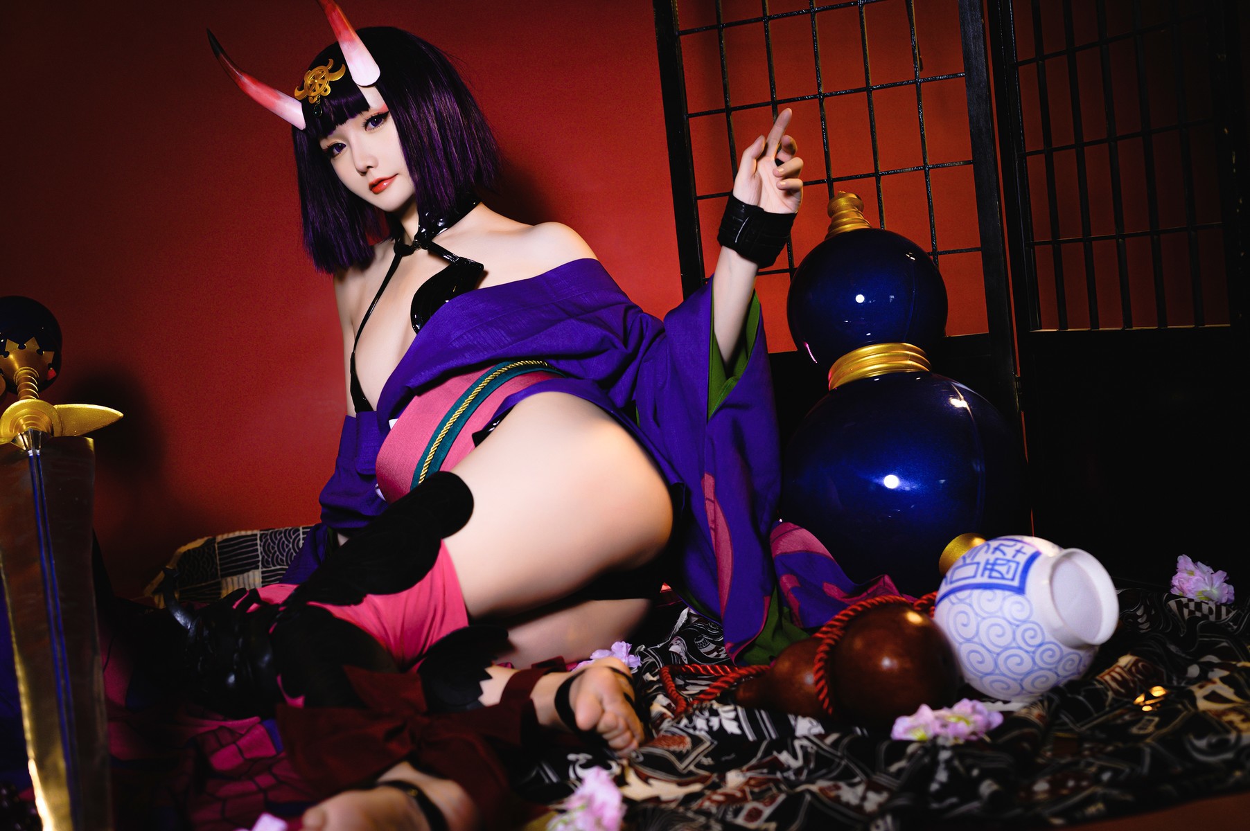 Cosplay星之迟迟Hoshilily酒吞原皮高清全套