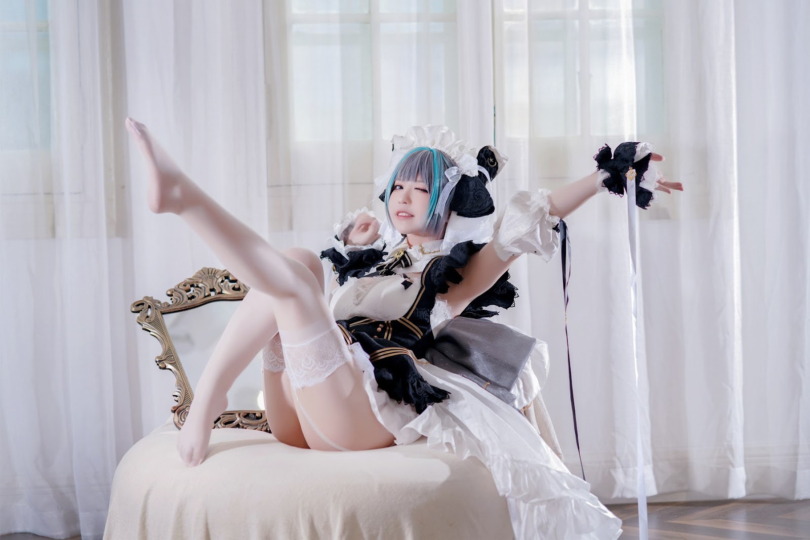 Cosplay半半子柴郡稀有资源
