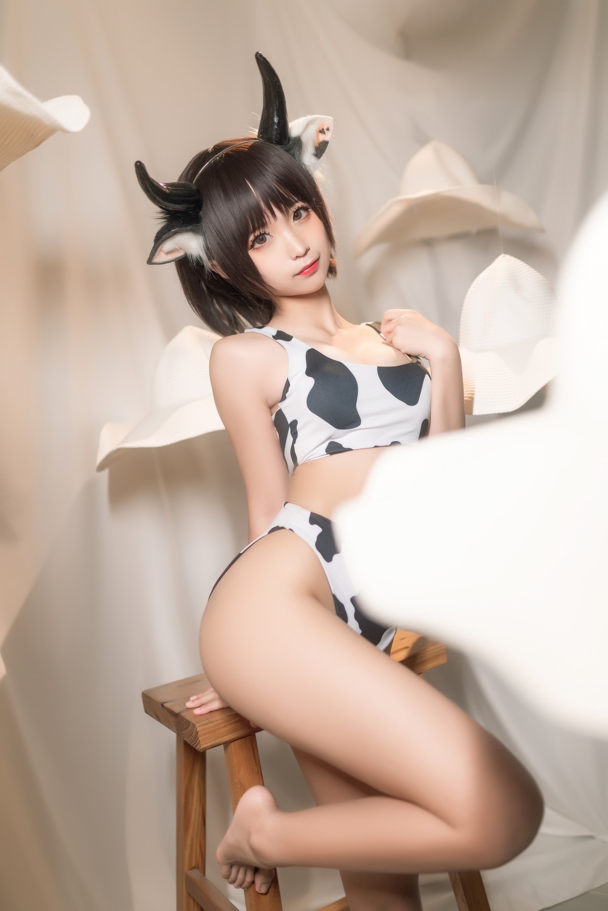 Cosplay蠢沫沫Chunmomo花花牛爆款写真